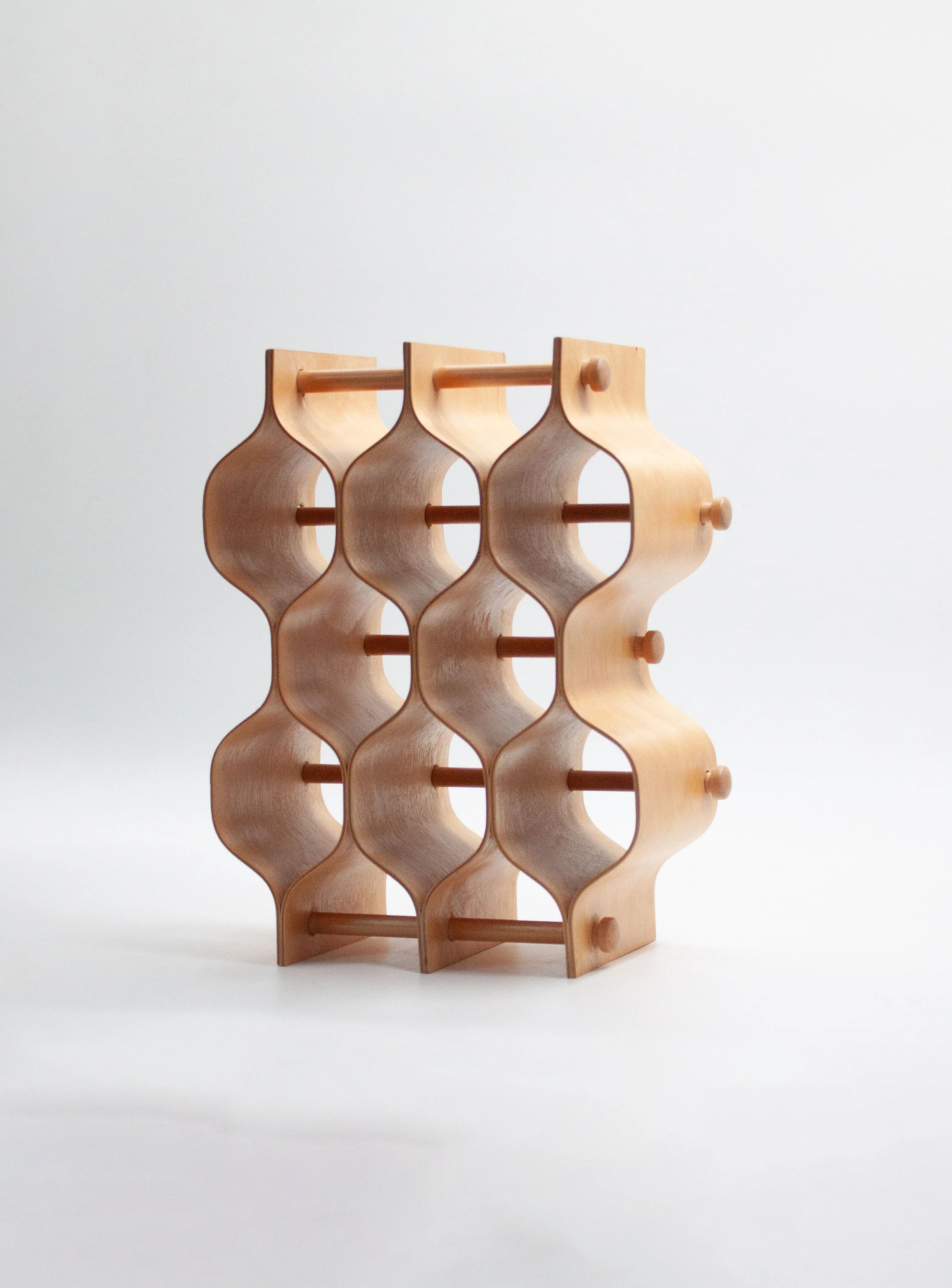Ab Formträ Sculptural Wine Rack by Torsten Johansson