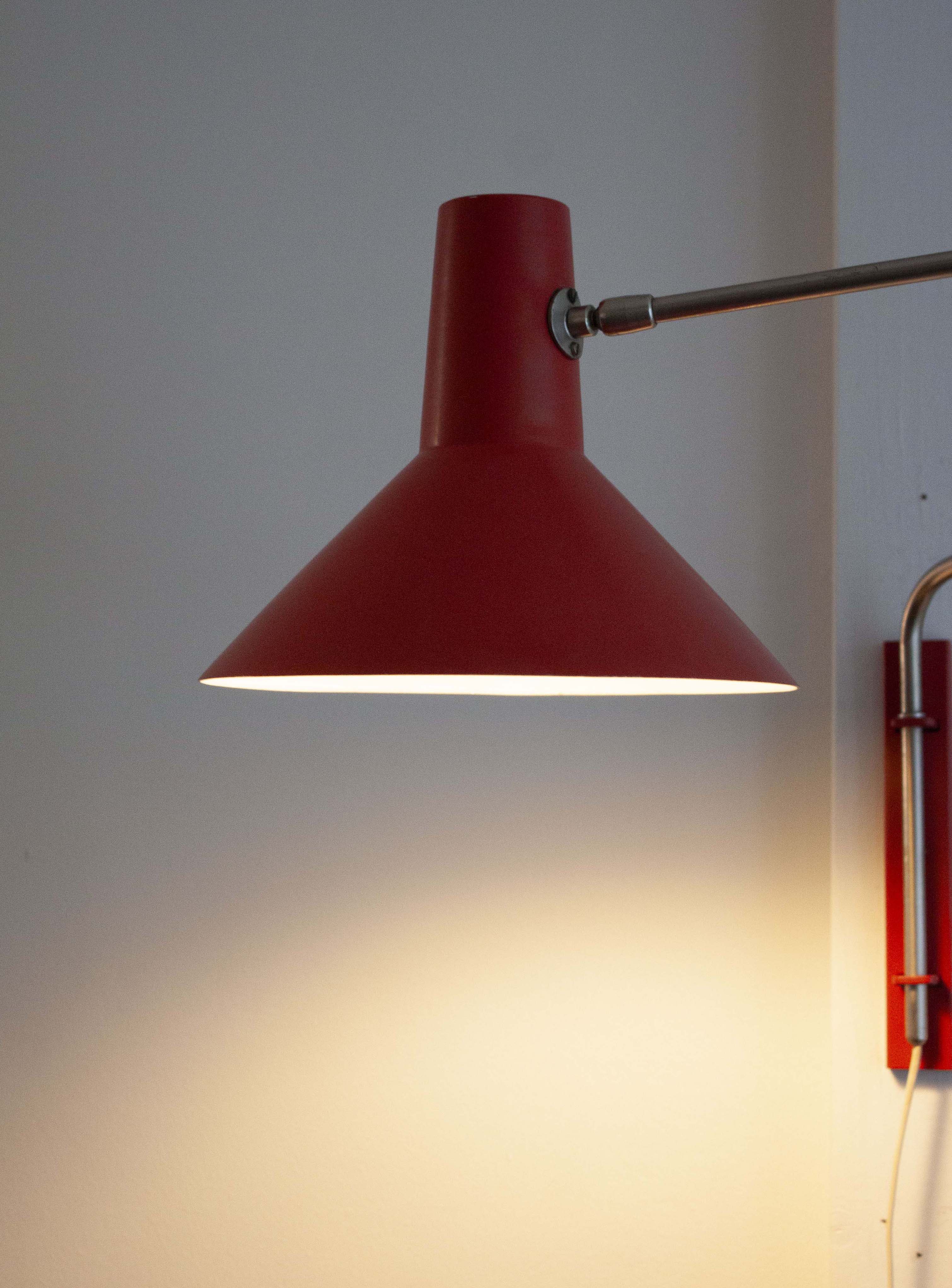 Anvia Elbow Wall Lamp by J.J.M. Hoogervorst (Red) - Image 10