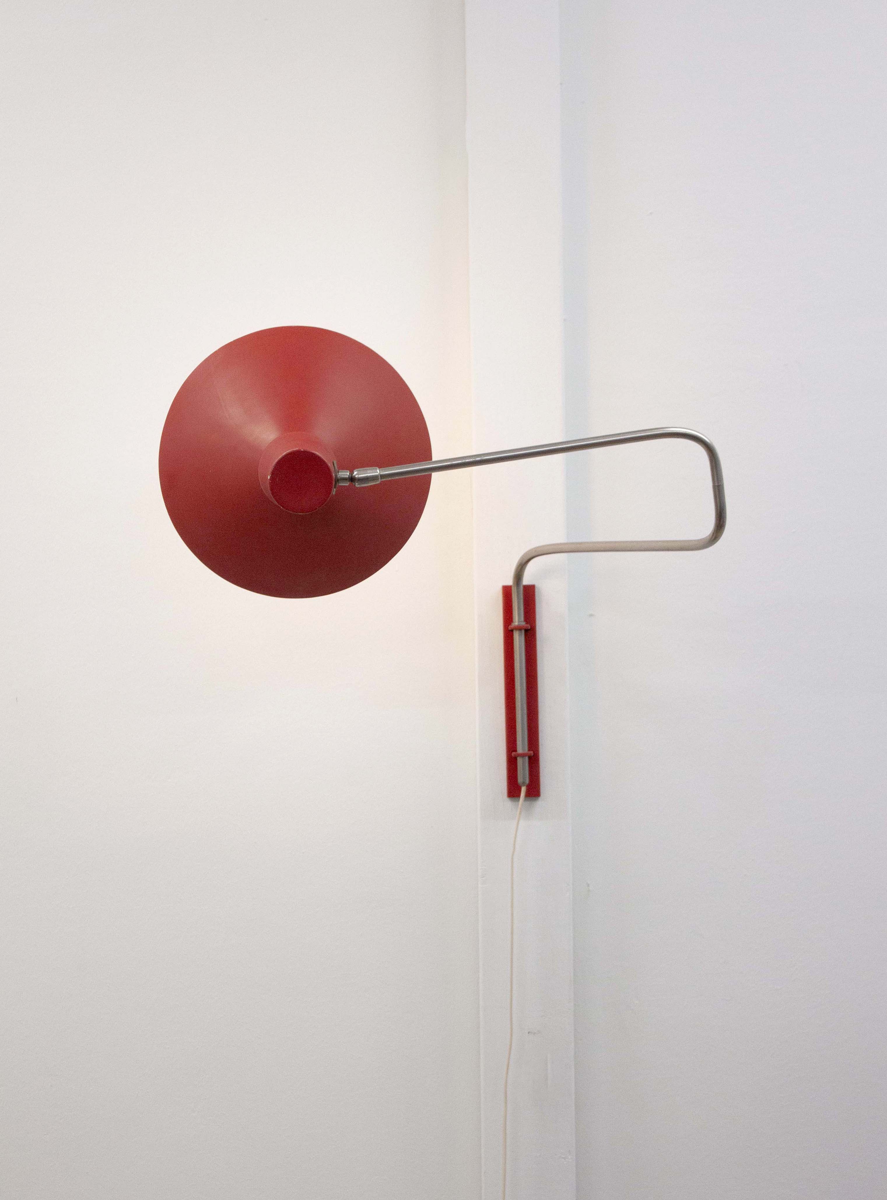Anvia Elbow Wall Lamp by J.J.M. Hoogervorst (Red) - Image 8