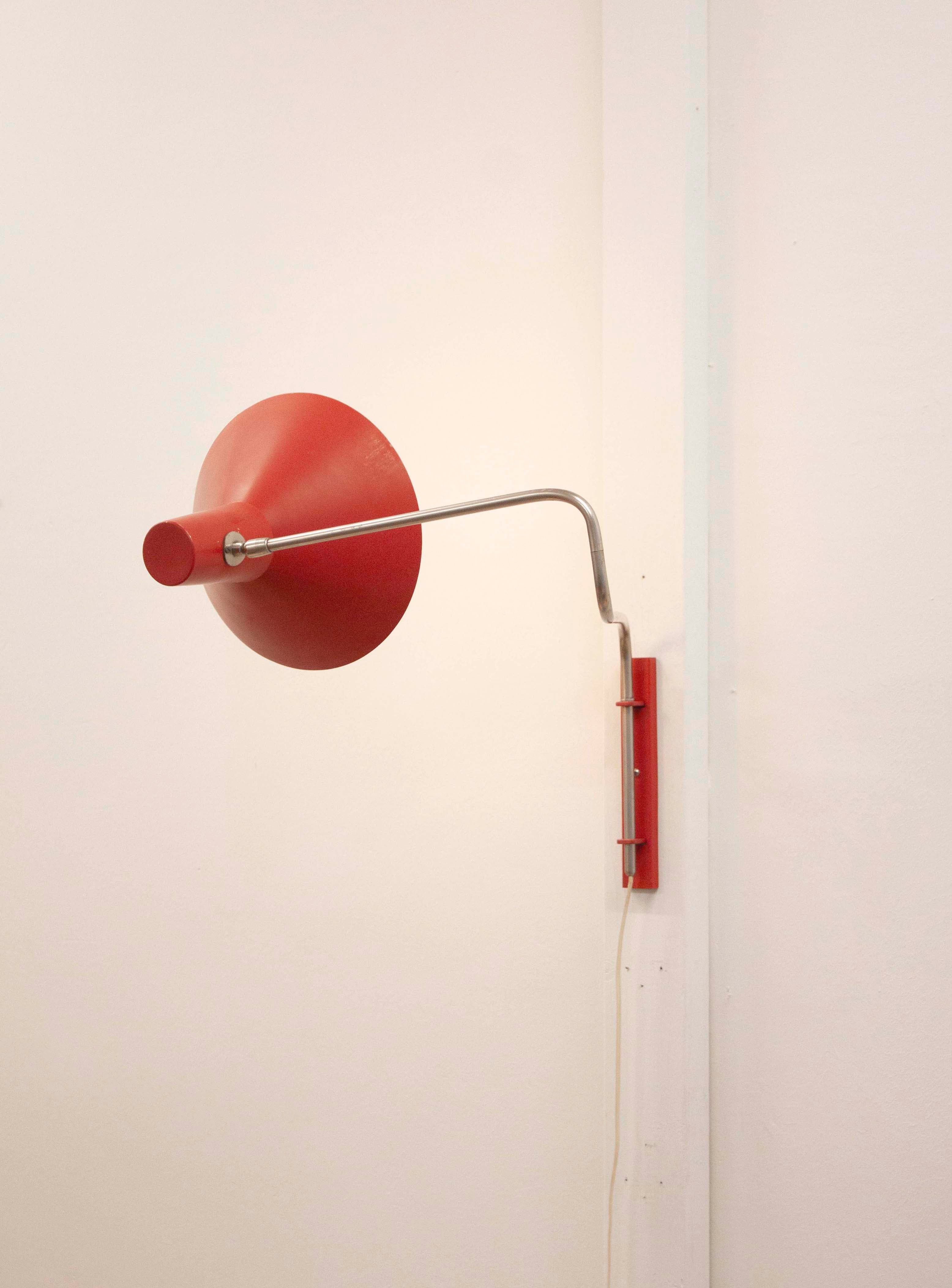 Anvia Elbow Wall Lamp by J.J.M. Hoogervorst (Red) - Image 9