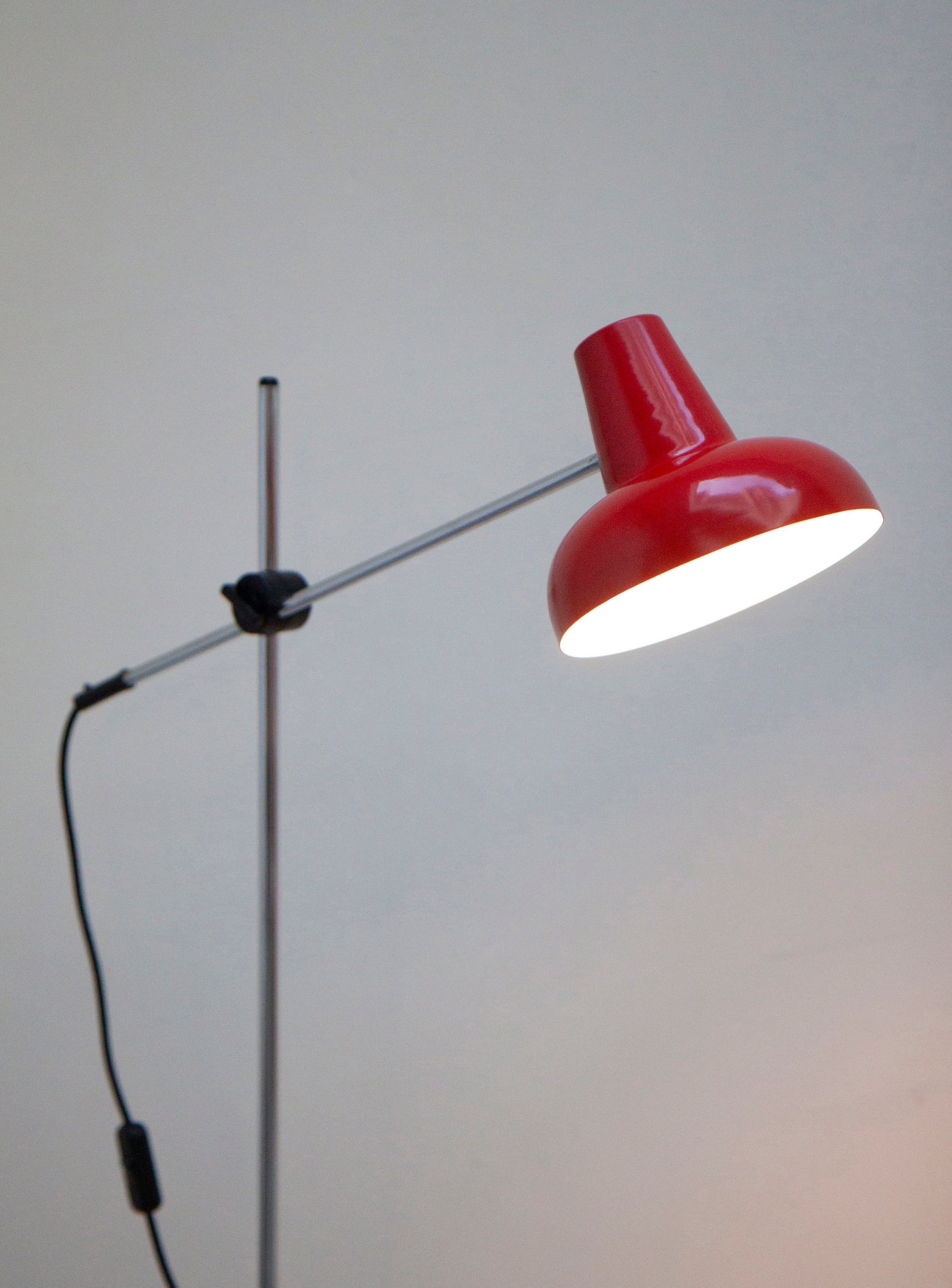 Anvia Floor Lamp by J.J.M. Hoogervorst (Red) - Image 7
