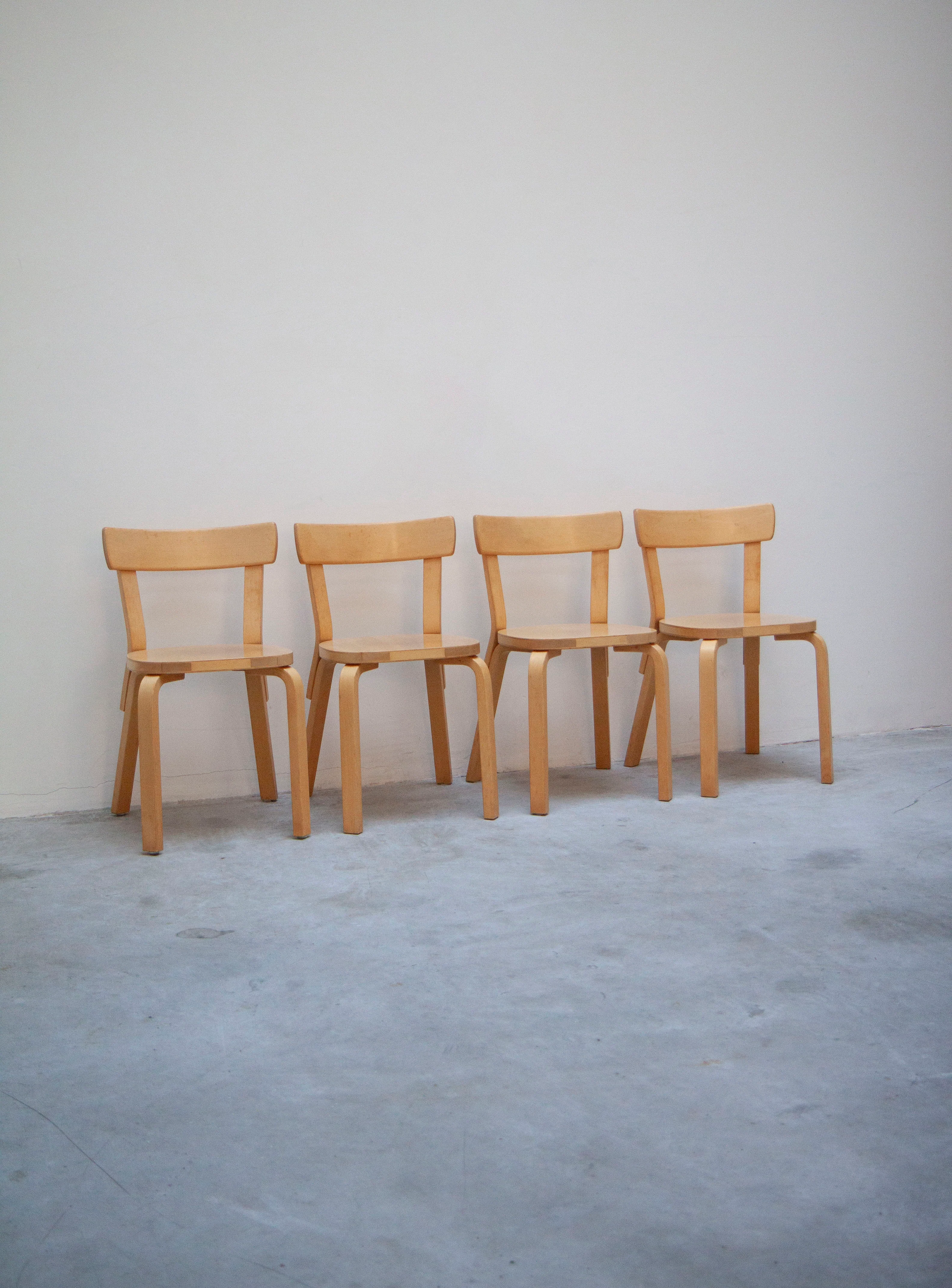 Artek 69 Dining Chair by Alvar Aalto (Birch)