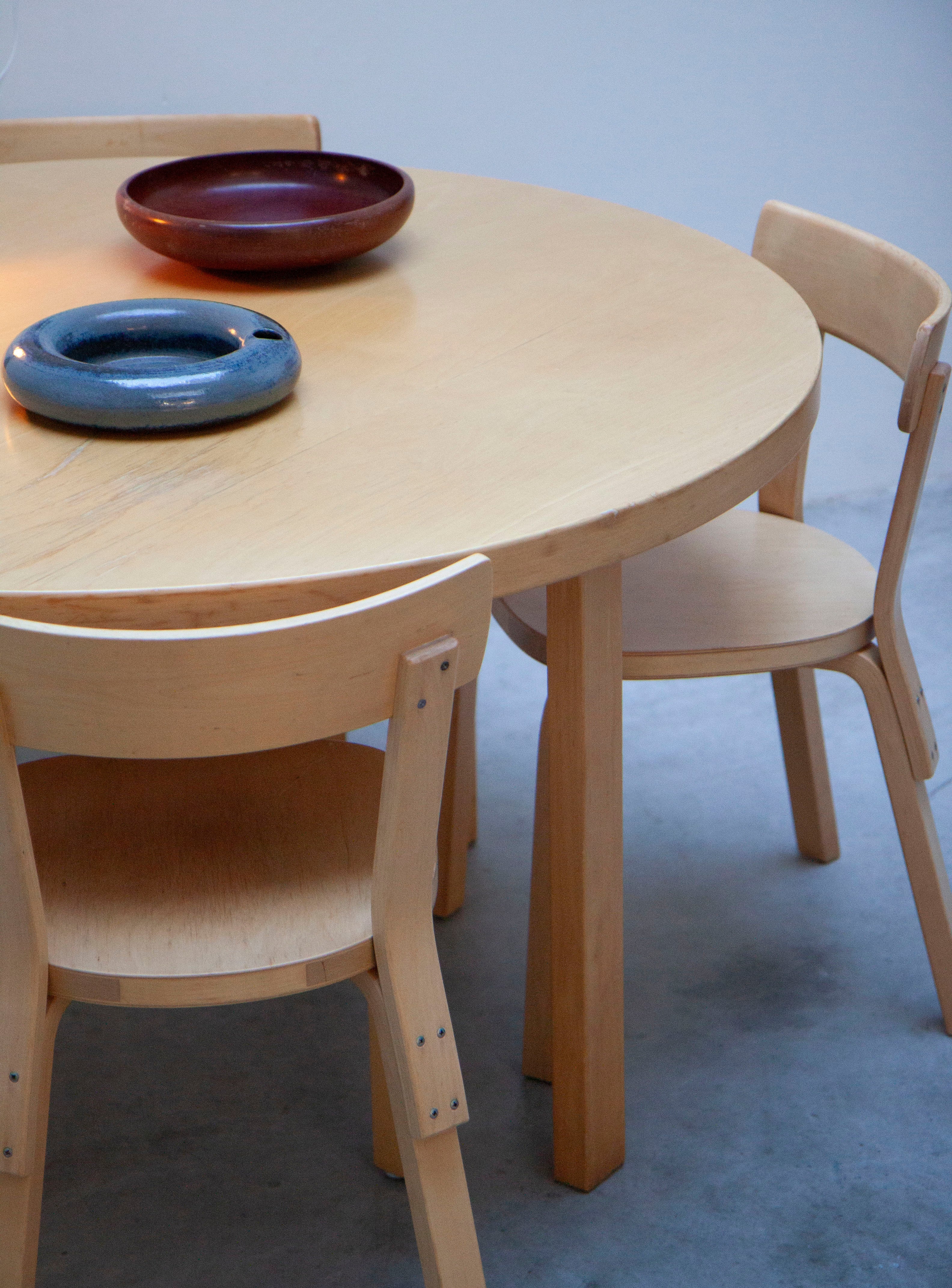 Artek 69 Dining Chair by Alvar Aalto (Birch) - Image 14