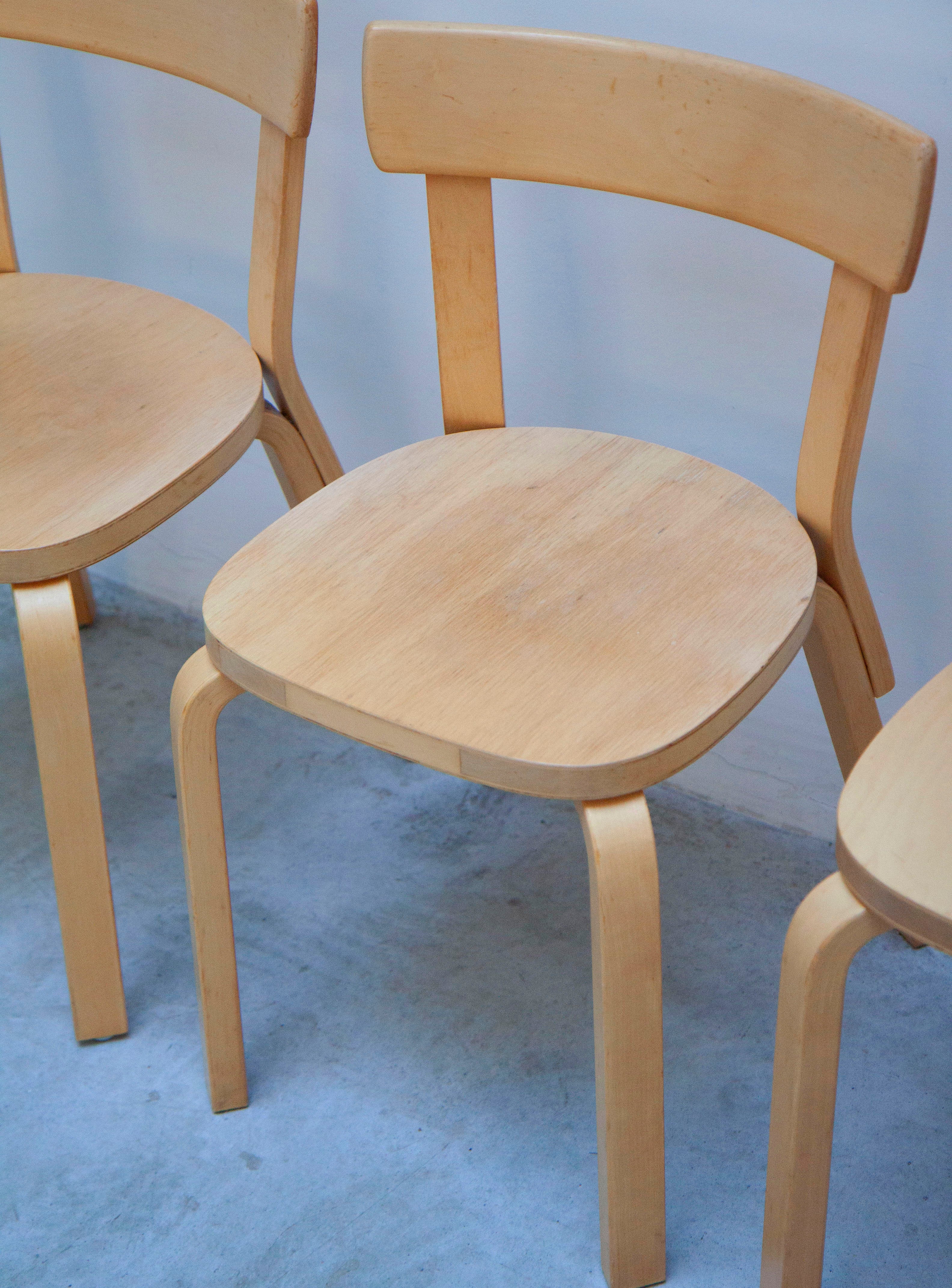 Artek 69 Dining Chair by Alvar Aalto (Birch) - Image 20