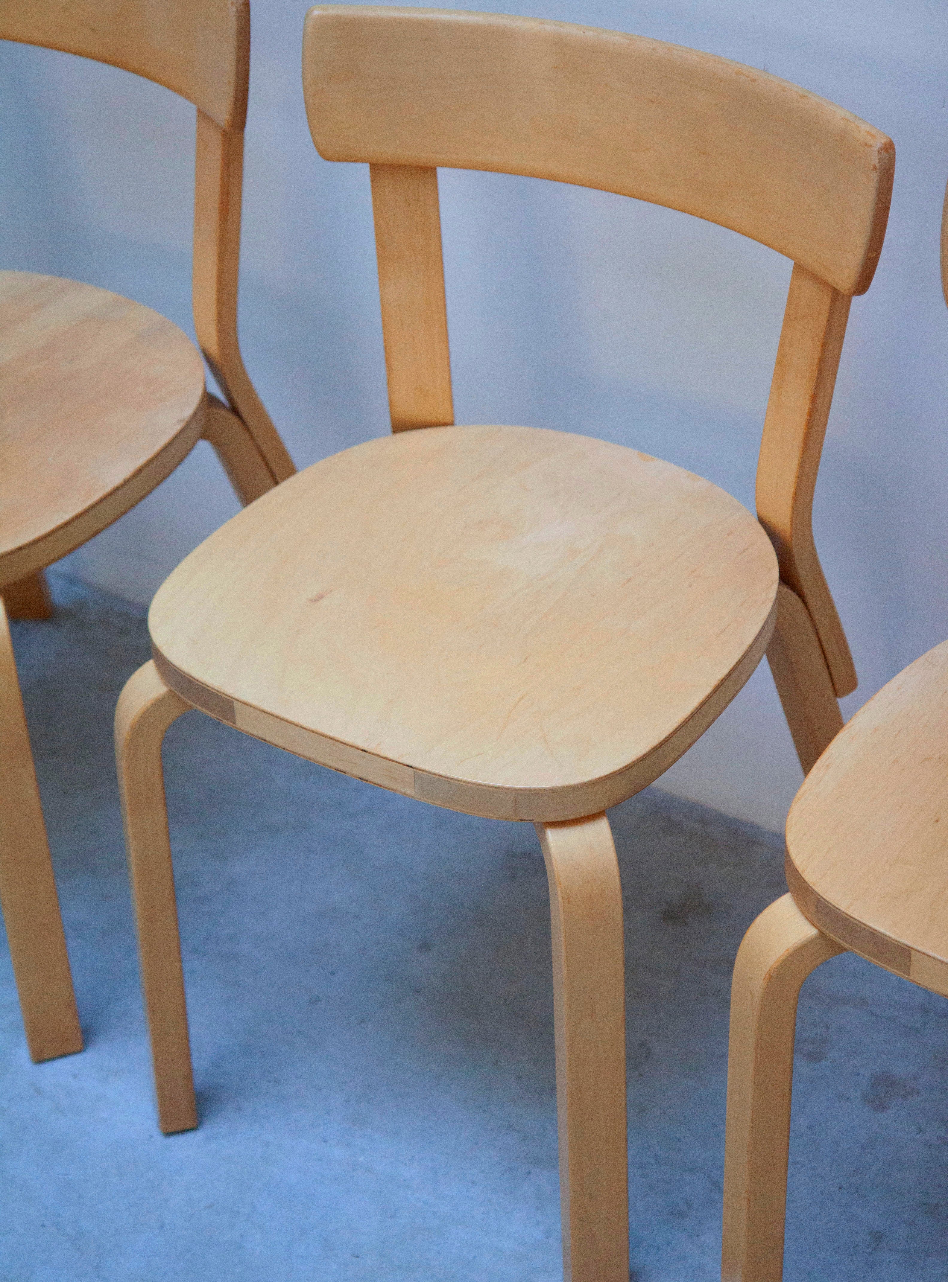 Artek 69 Dining Chair by Alvar Aalto (Birch) - Image 21