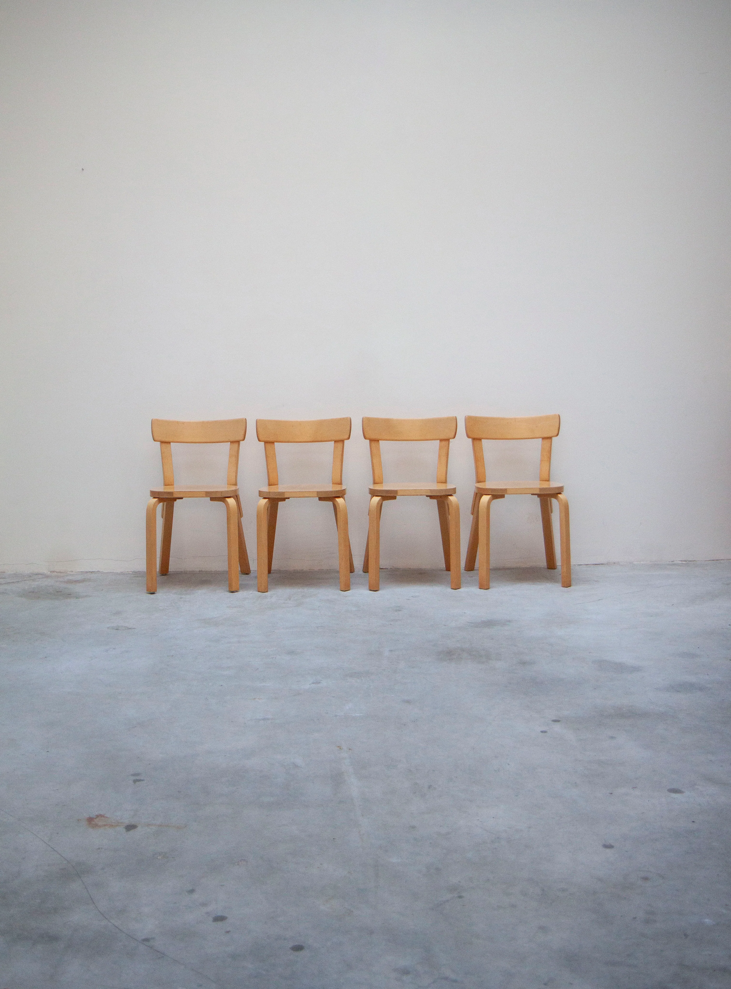 Artek 69 Dining Chair by Alvar Aalto (Birch) - Image 4