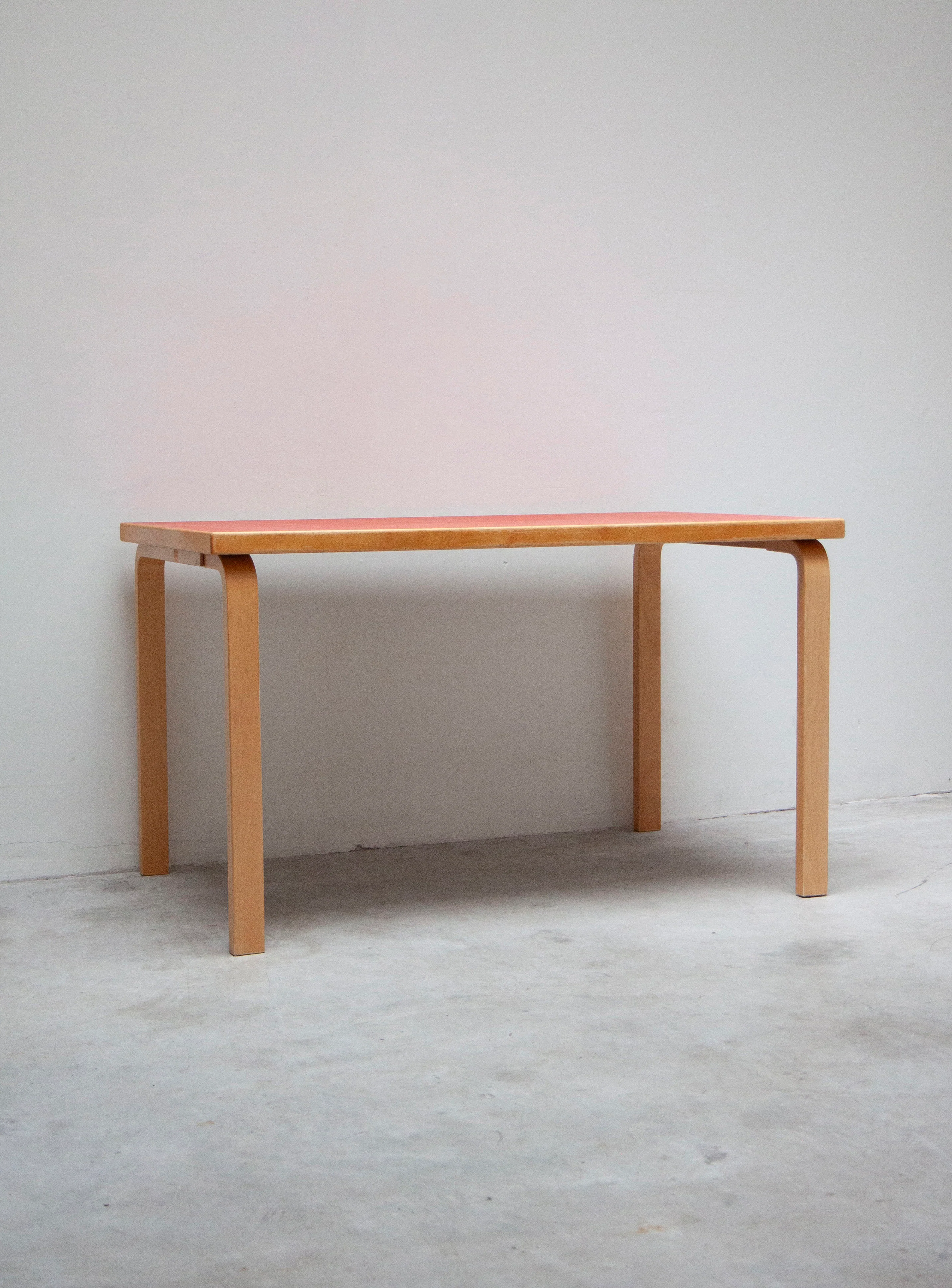 Artek 81B Dining Table by Alvar Aalto (Red)