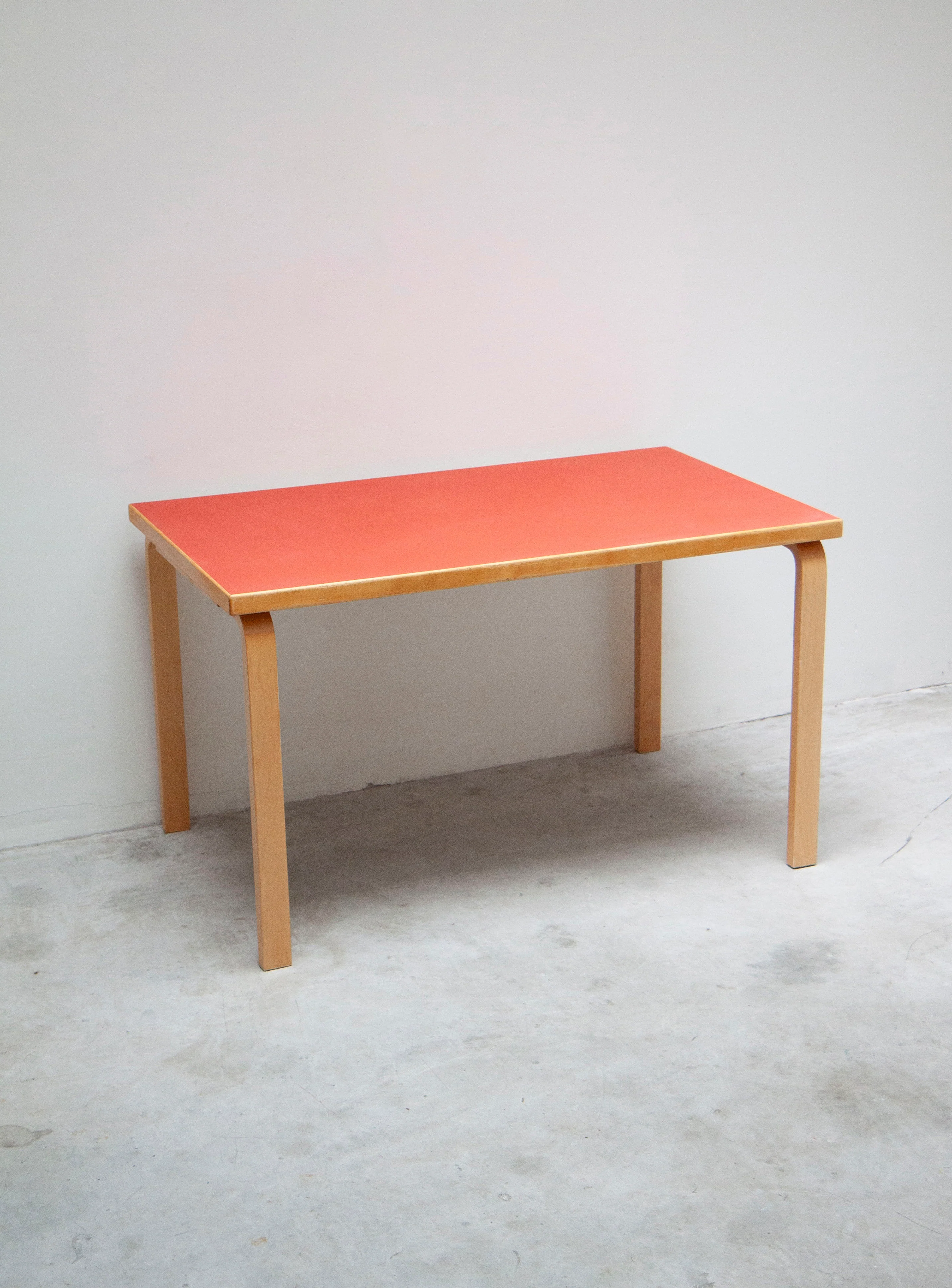 Artek 81B Dining Table by Alvar Aalto (Red) - Image 6