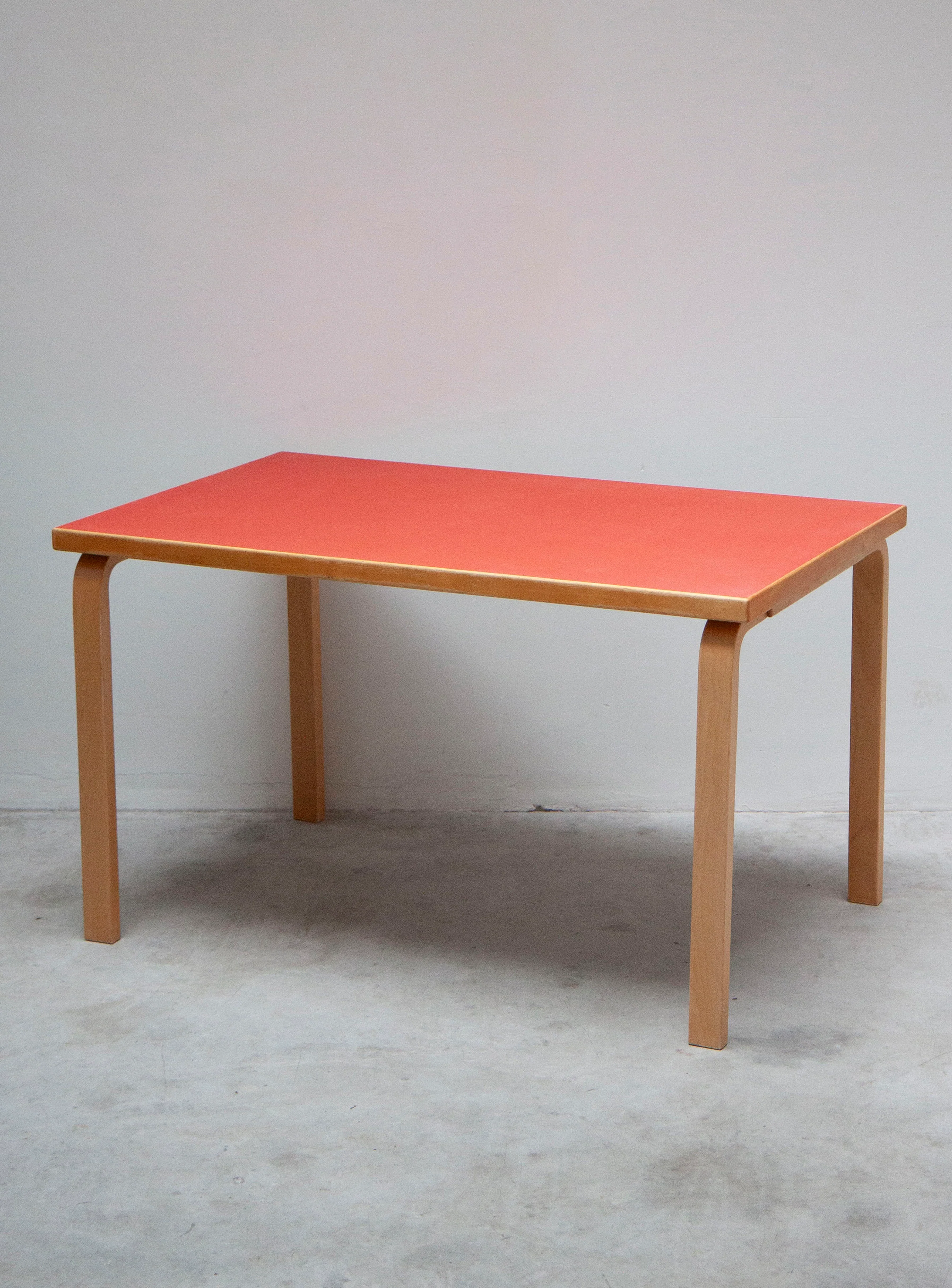 Artek 81B Dining Table by Alvar Aalto (Red) - Image 7
