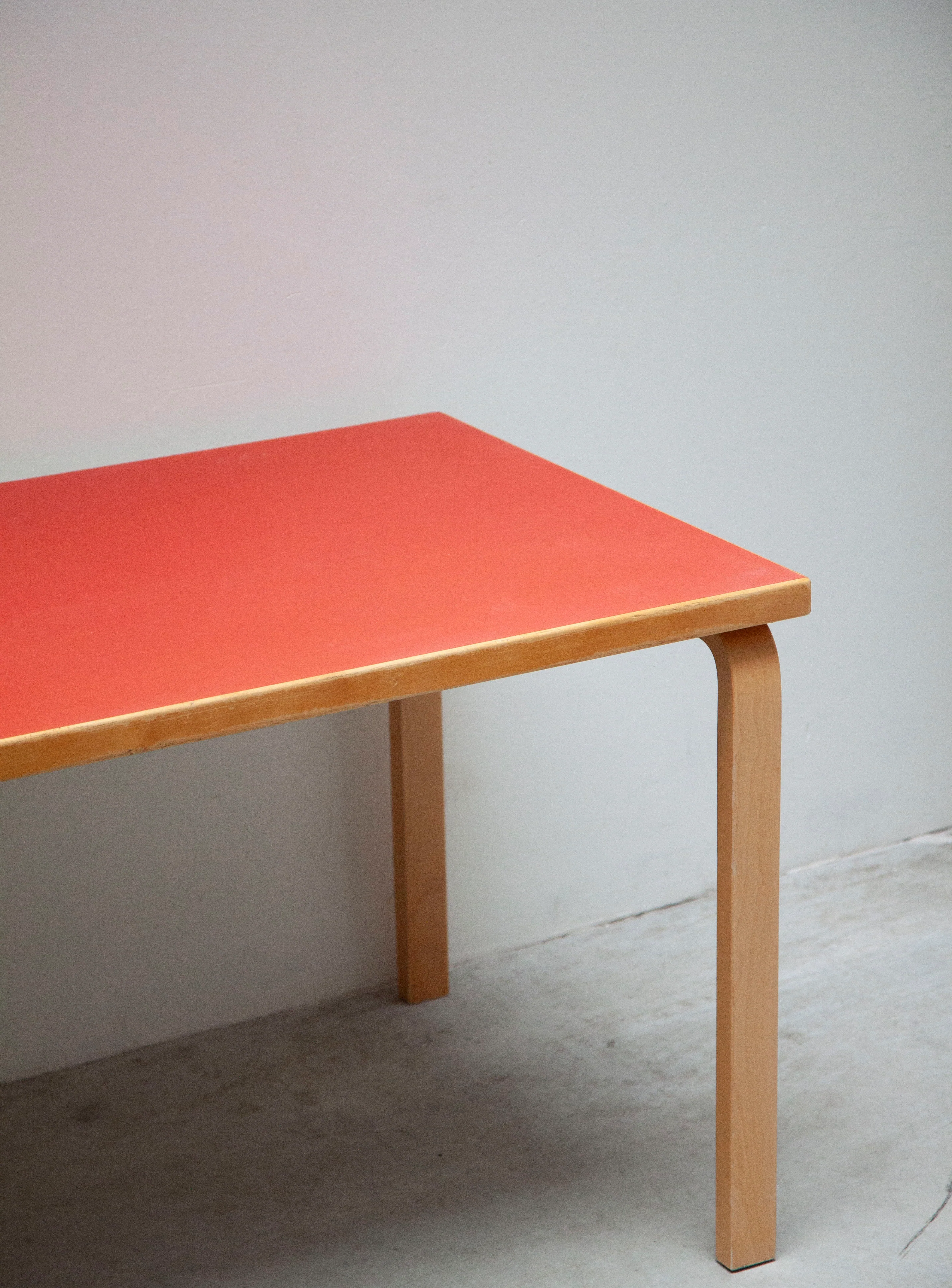 Artek 81B Dining Table by Alvar Aalto (Red) - Image 8