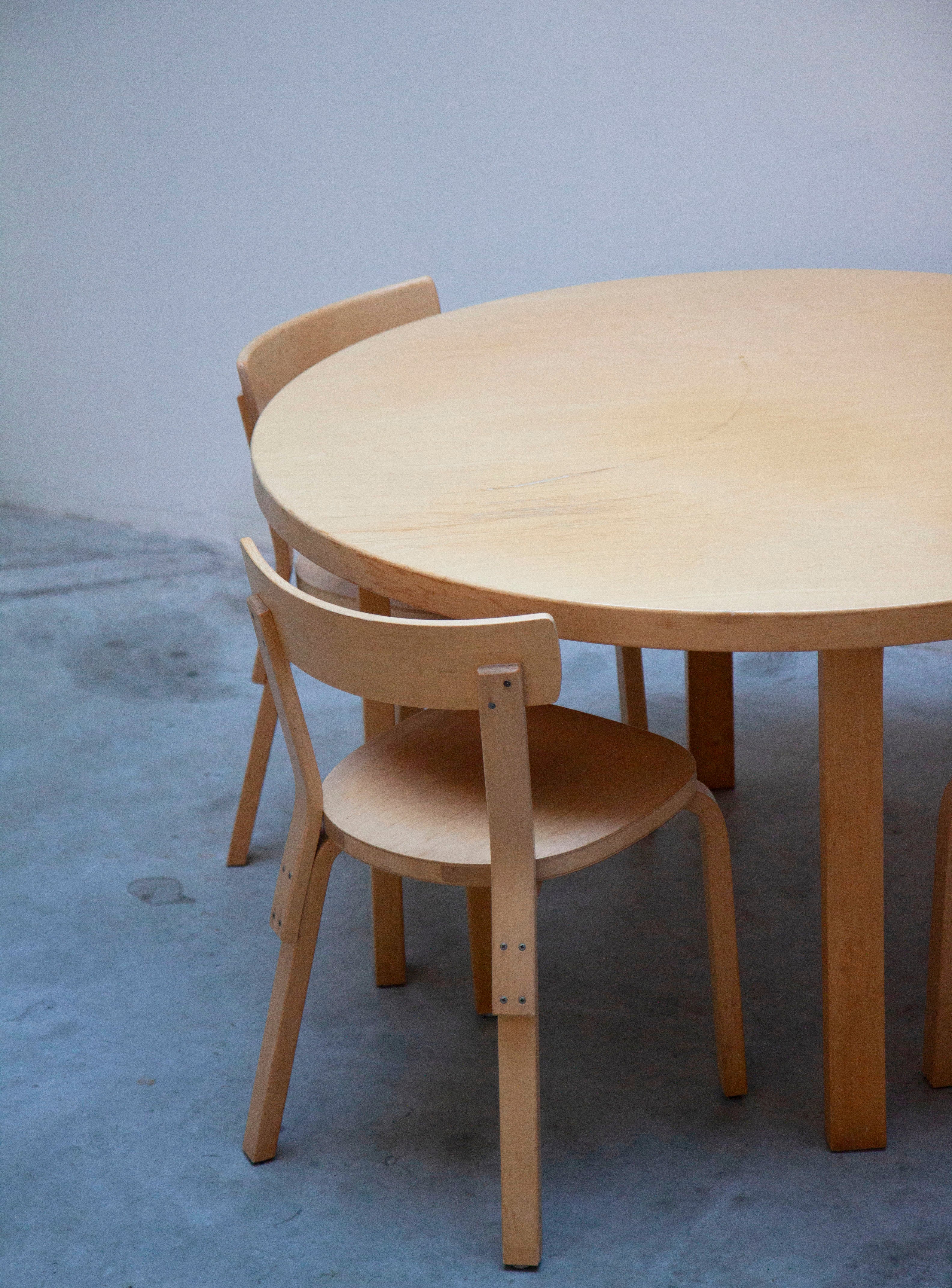 Artek 91 Dining Table by Alvar Aalto (Birch) - Image 5