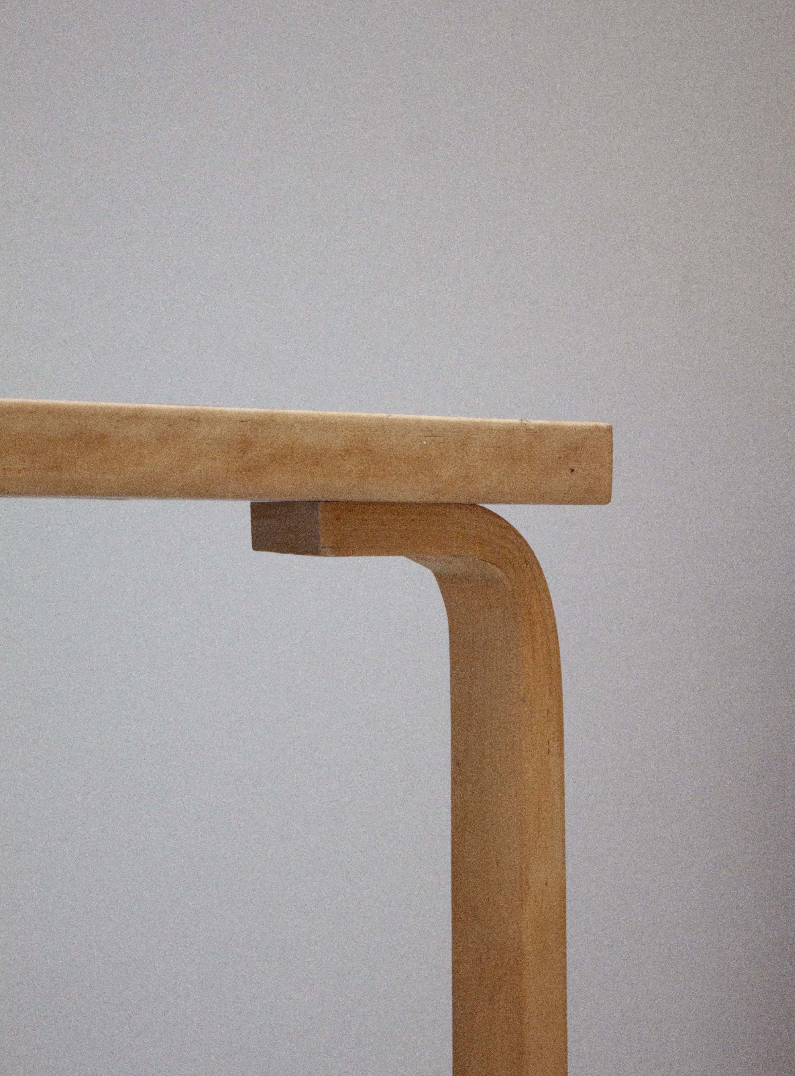 Artek 95 Half Round Dining Table by Alvar Aalto (Red) - Image 13
