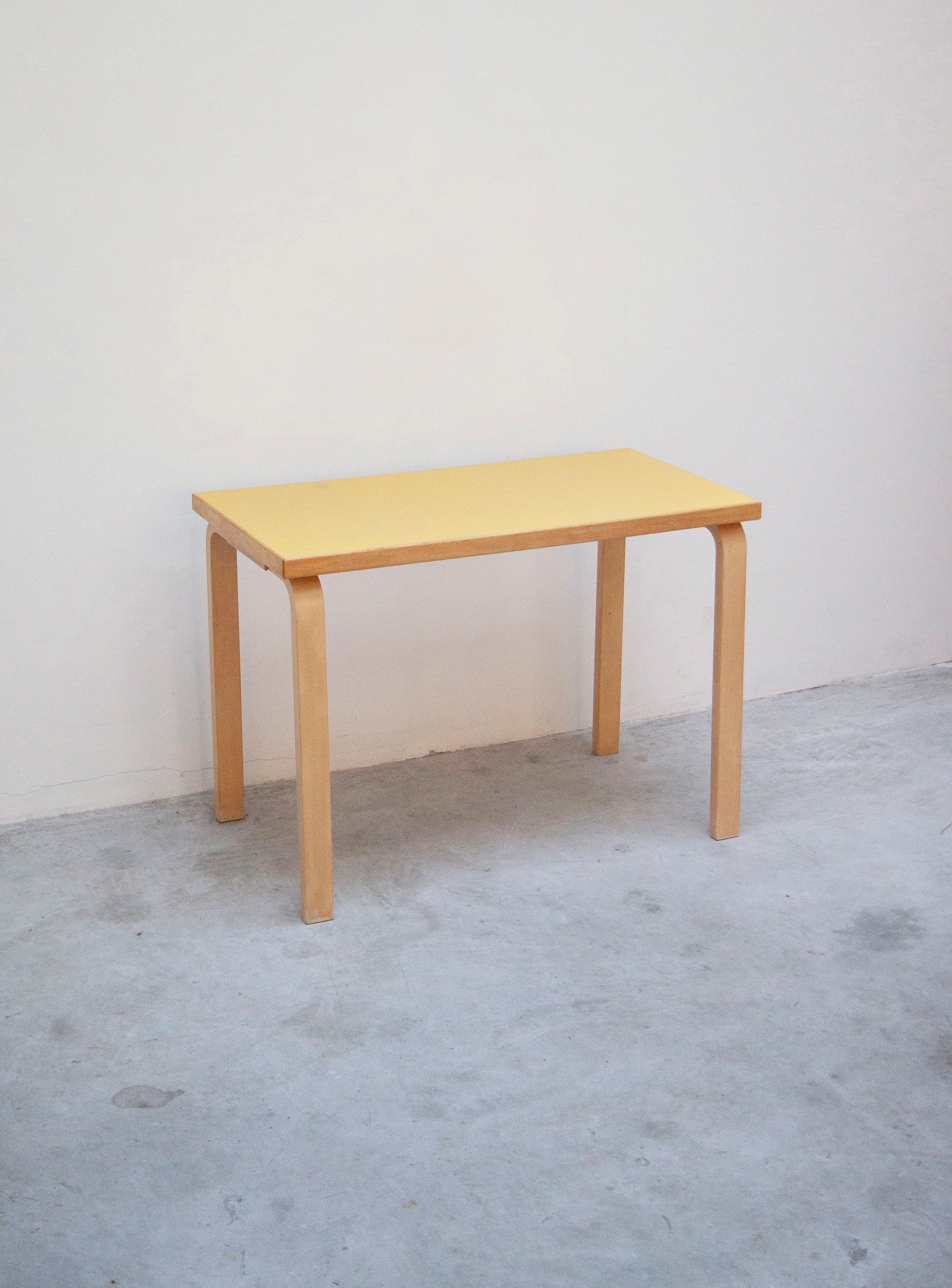 Artek Desk Dining Table by Alvar Aalto (Yellow)