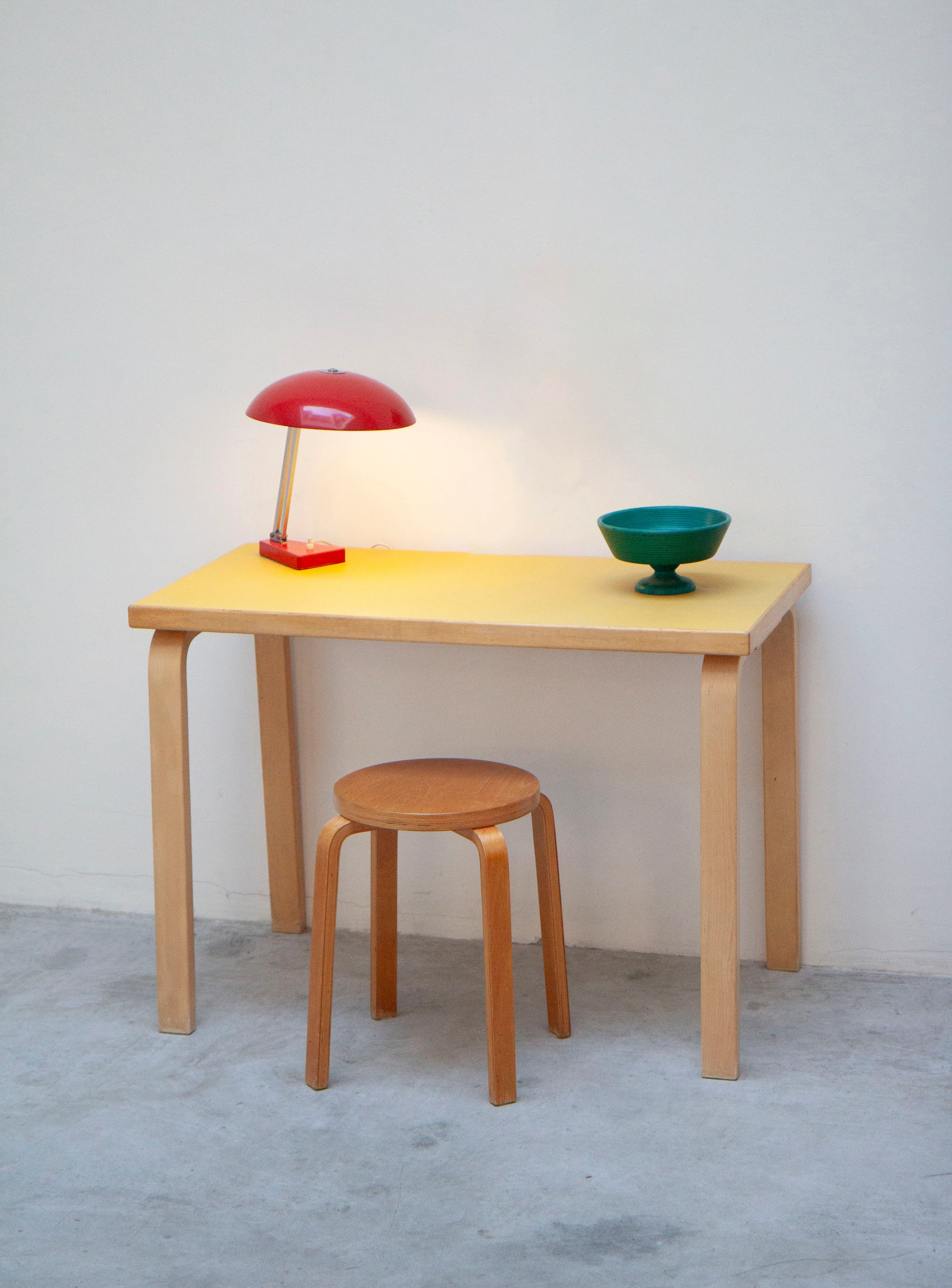 Artek Desk Dining Table by Alvar Aalto (Yellow) - Image 19