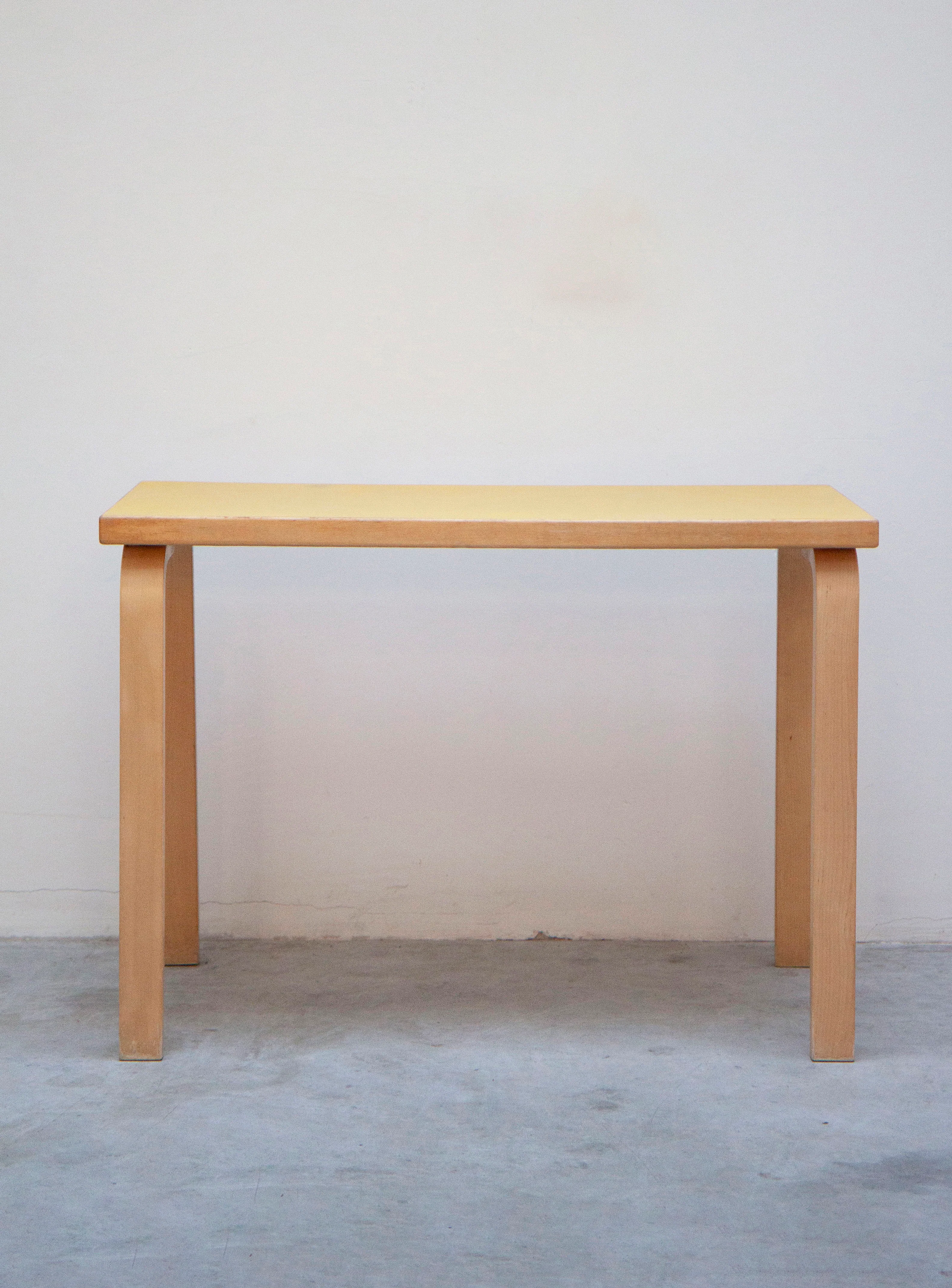 Artek Desk Dining Table by Alvar Aalto (Yellow) - Image 3