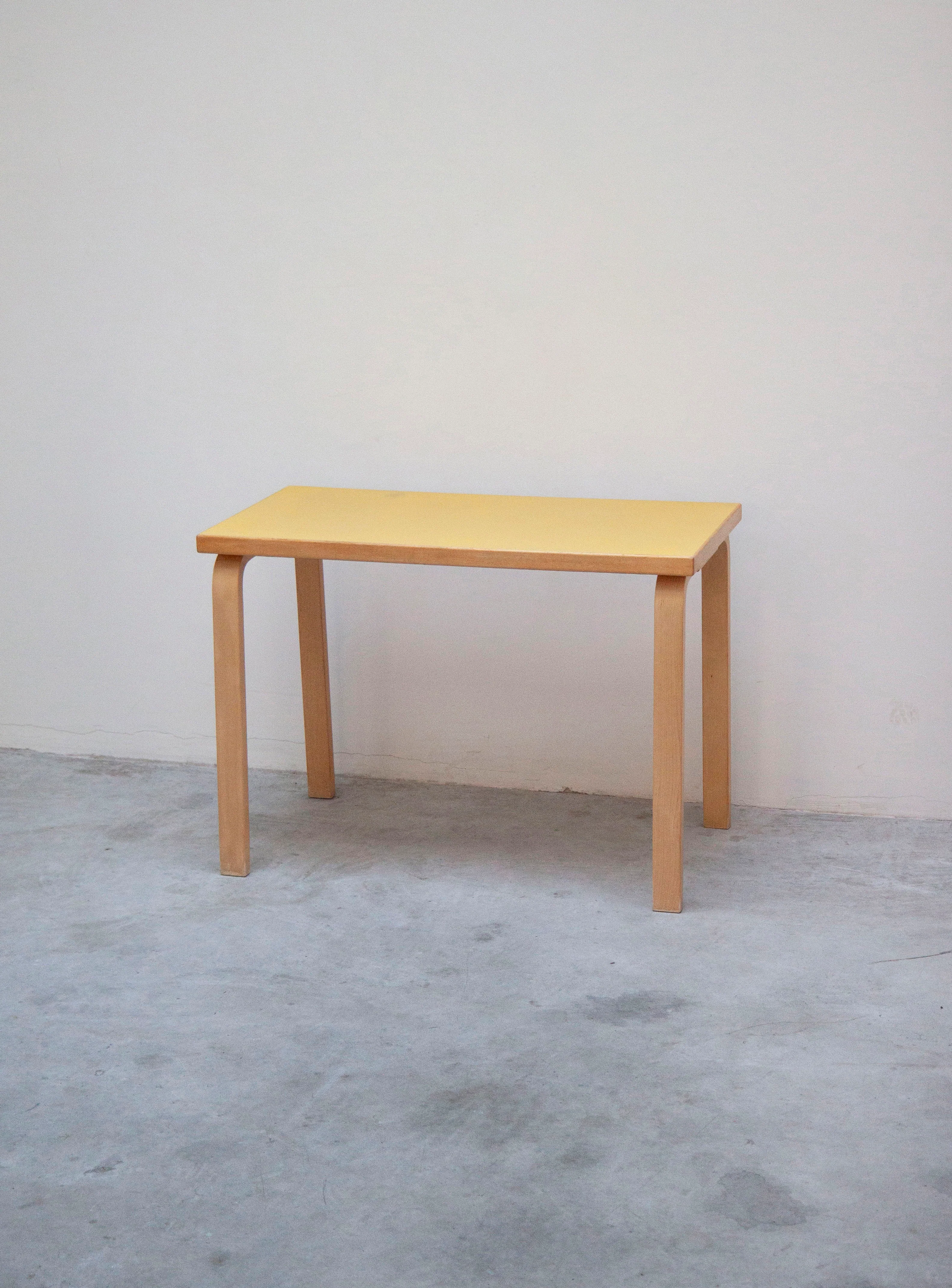Artek Desk Dining Table by Alvar Aalto (Yellow) - Image 5