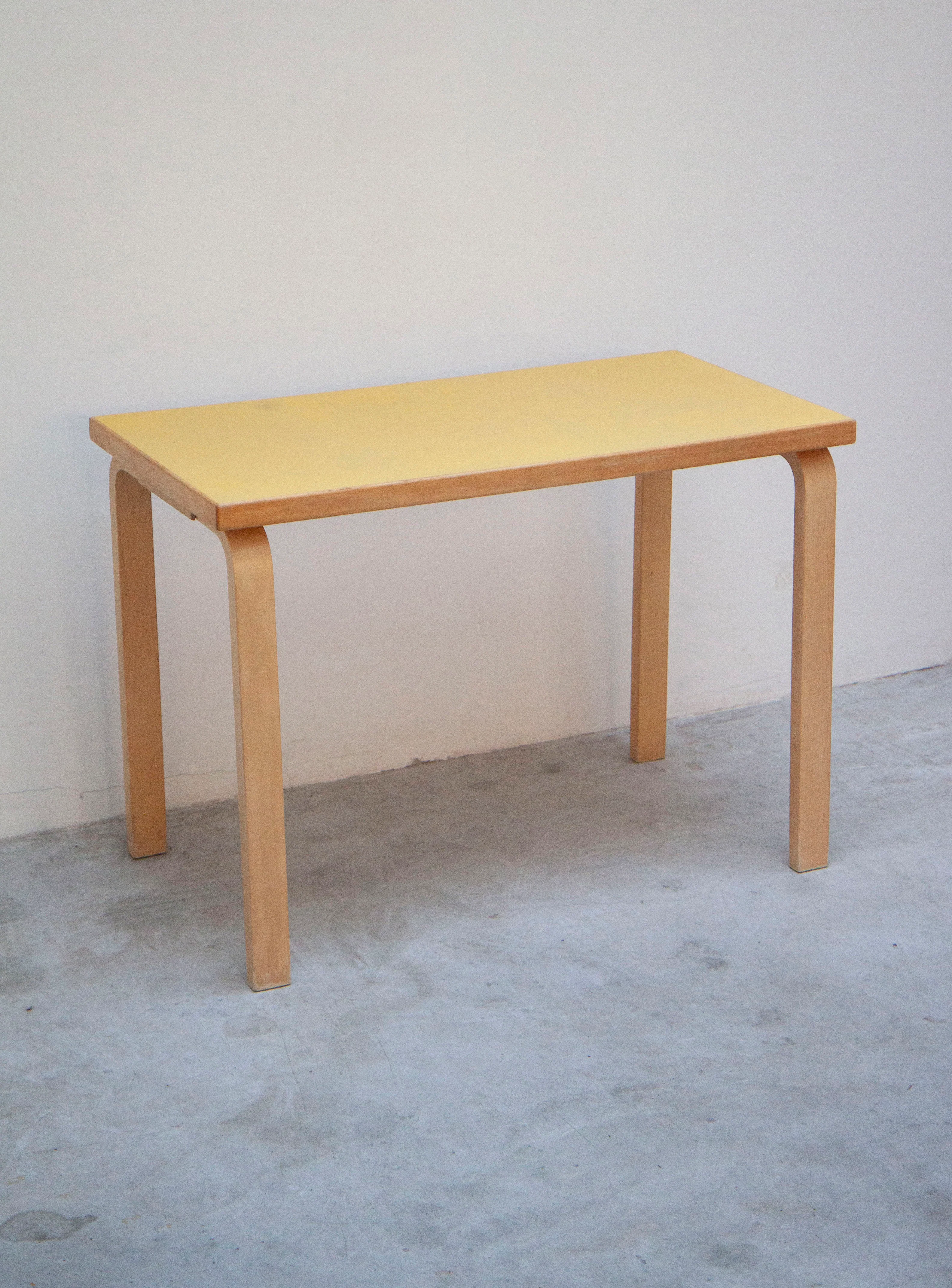 Artek Desk Dining Table by Alvar Aalto (Yellow) - Image 6