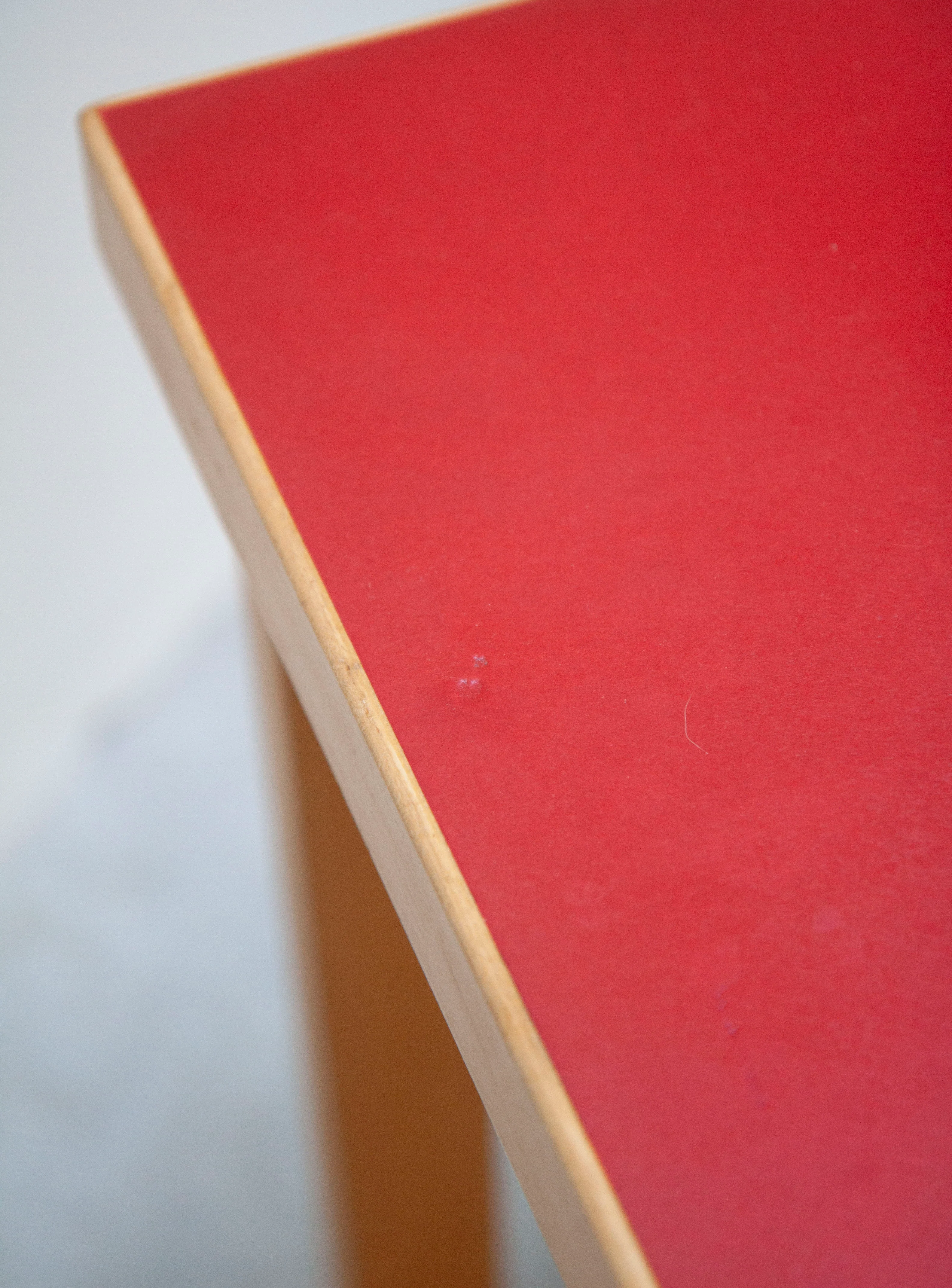 Artek Desk or Dining Table by Alvar Aalto (Red) - Image 13