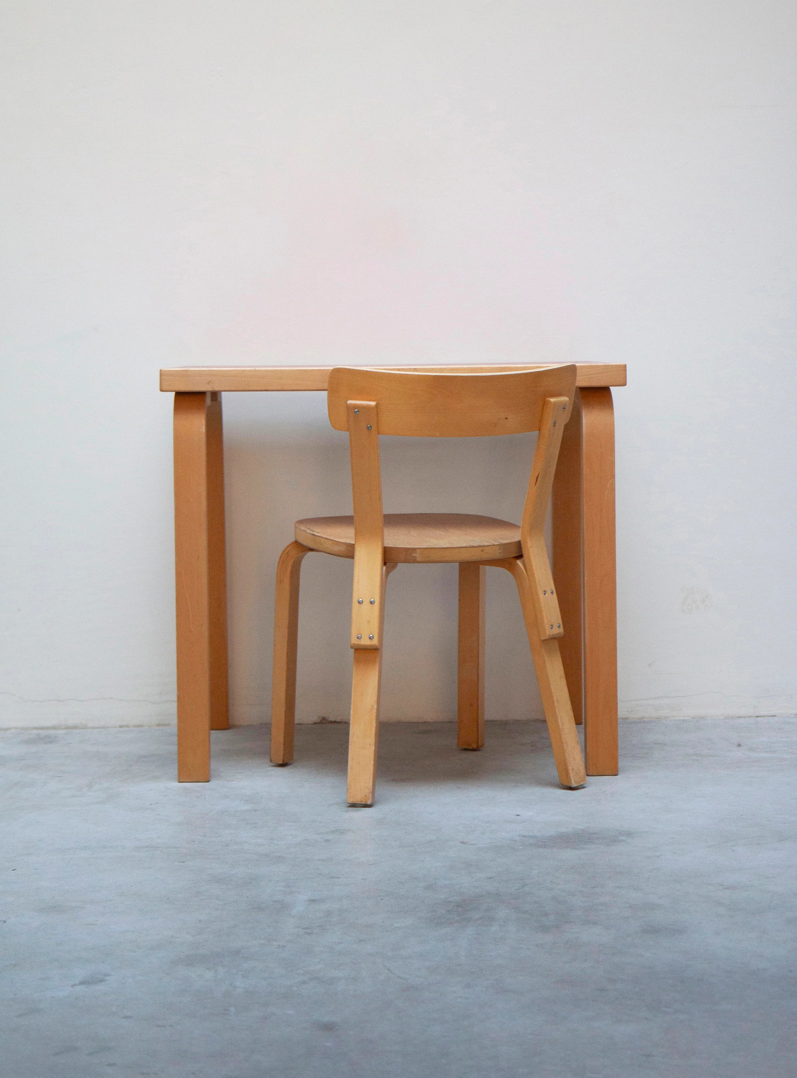 Artek Desk or Dining Table by Alvar Aalto (Red) - Image 8