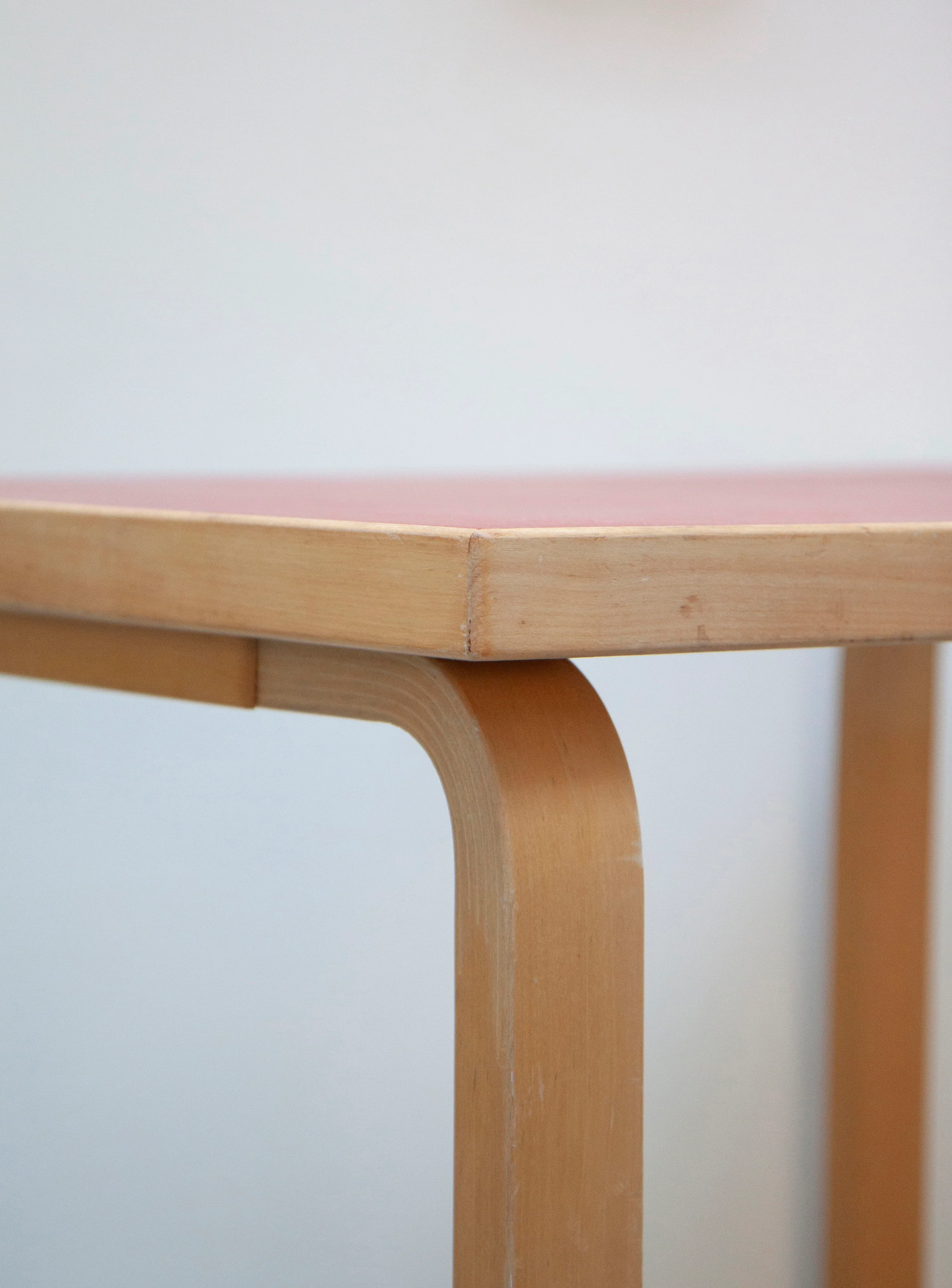 Artek Desk or Dining Table by Alvar Aalto (Red) - Image 9