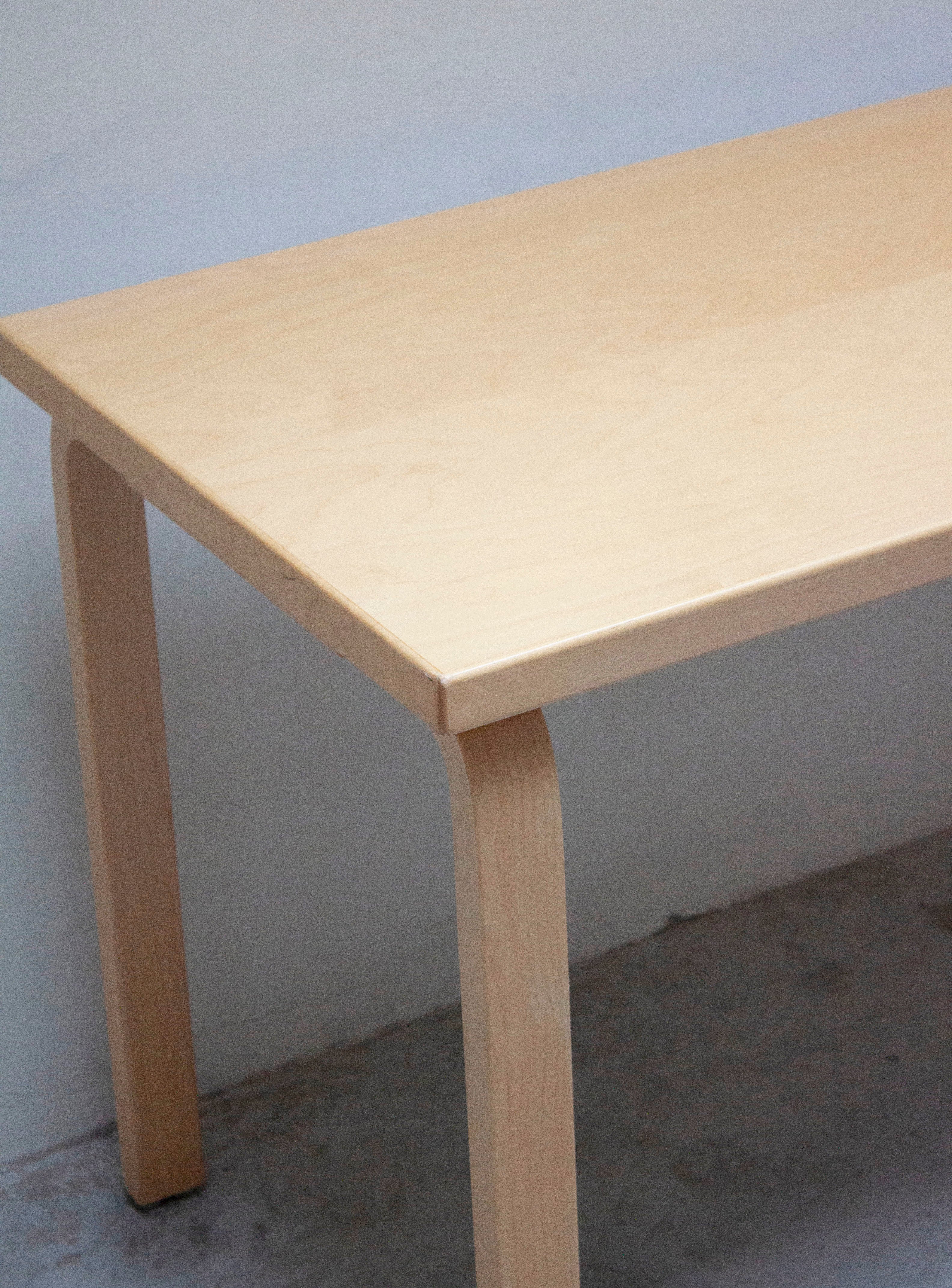 Artek 80A Dining Table or Desk by Alvar Aalto (Birch) - Image 12