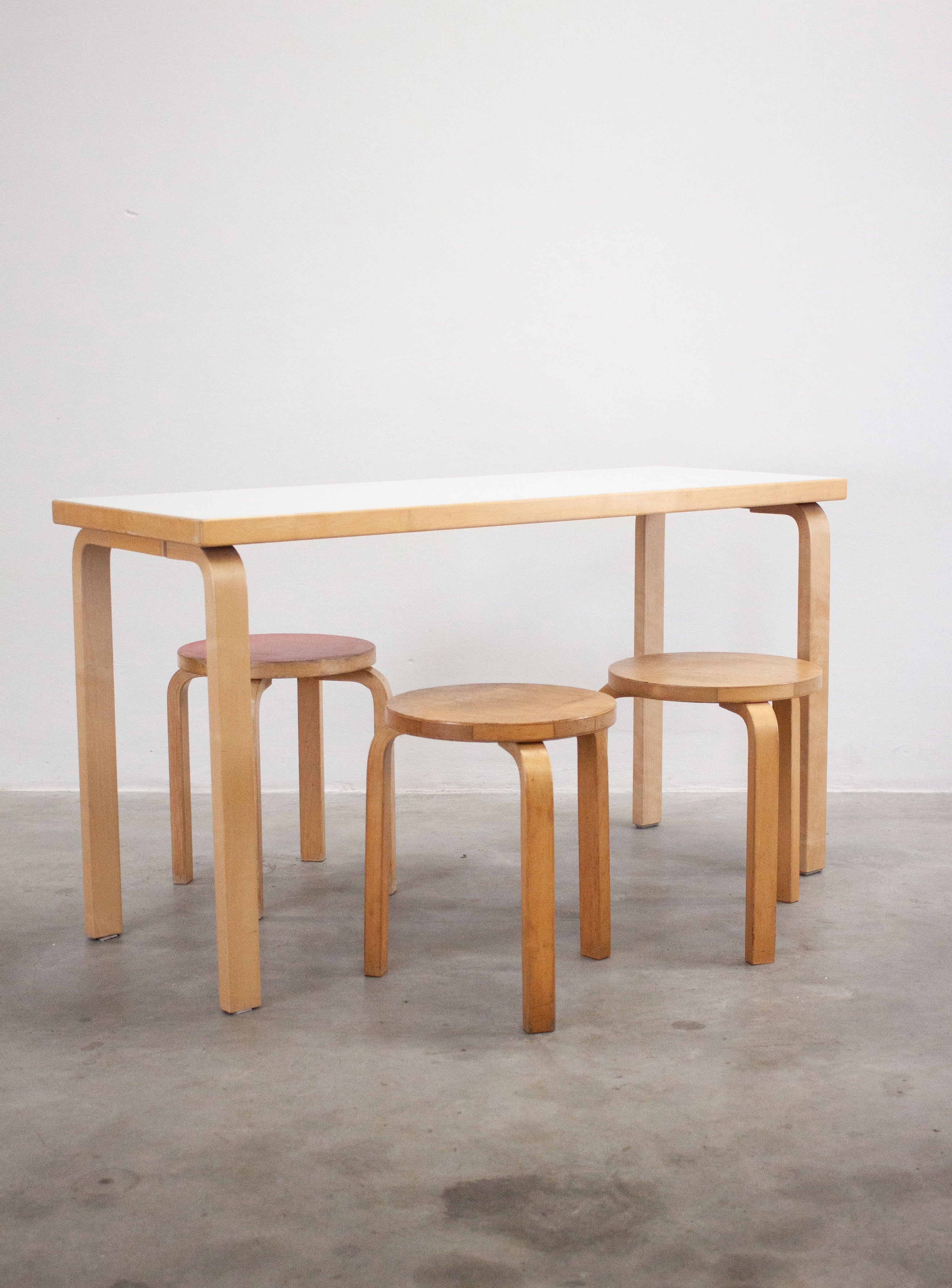 Artek Dining Table or Desk by Alvar Aalto (White) - Image 10