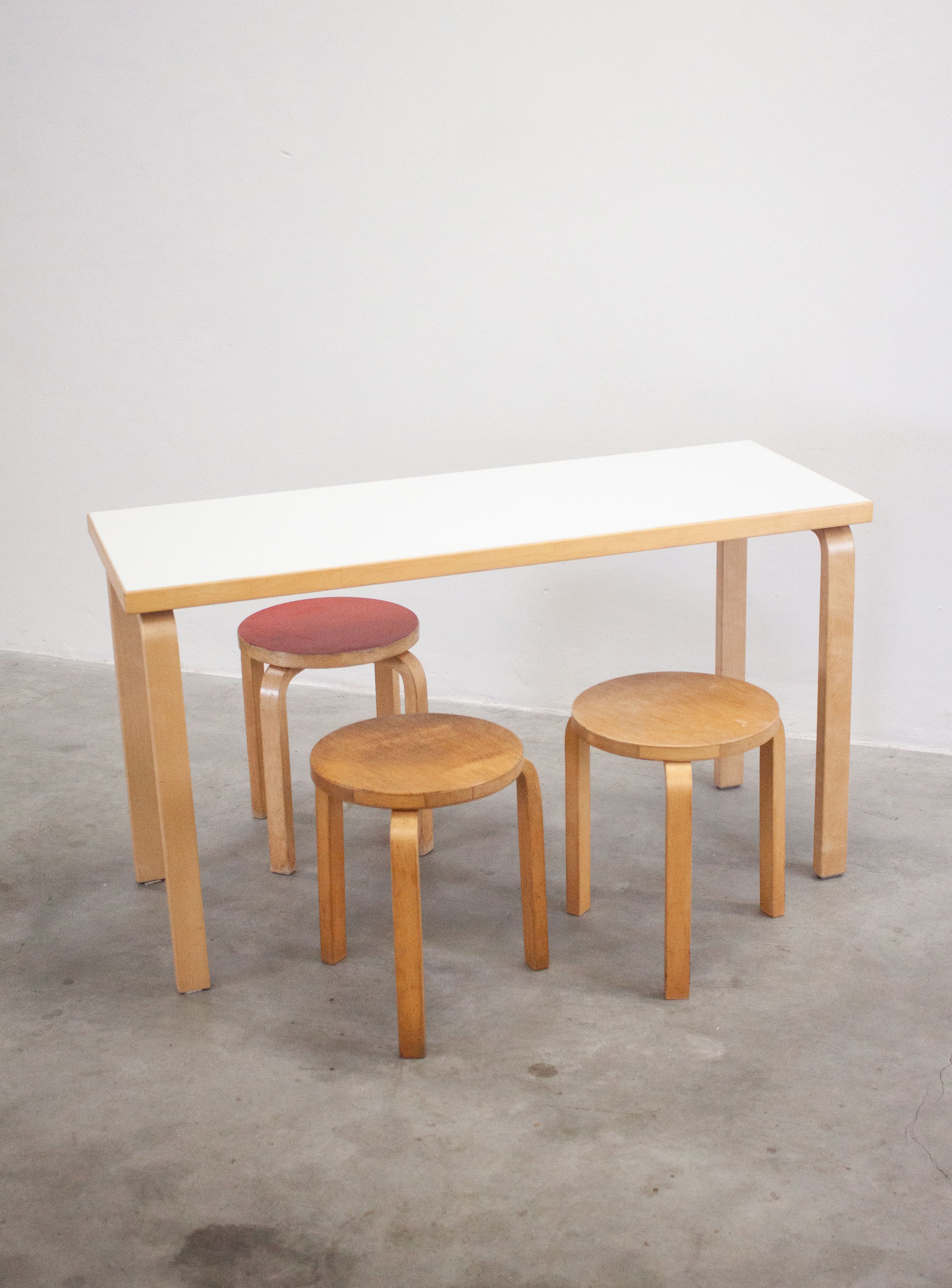 Artek Dining Table or Desk by Alvar Aalto (White) - Image 11
