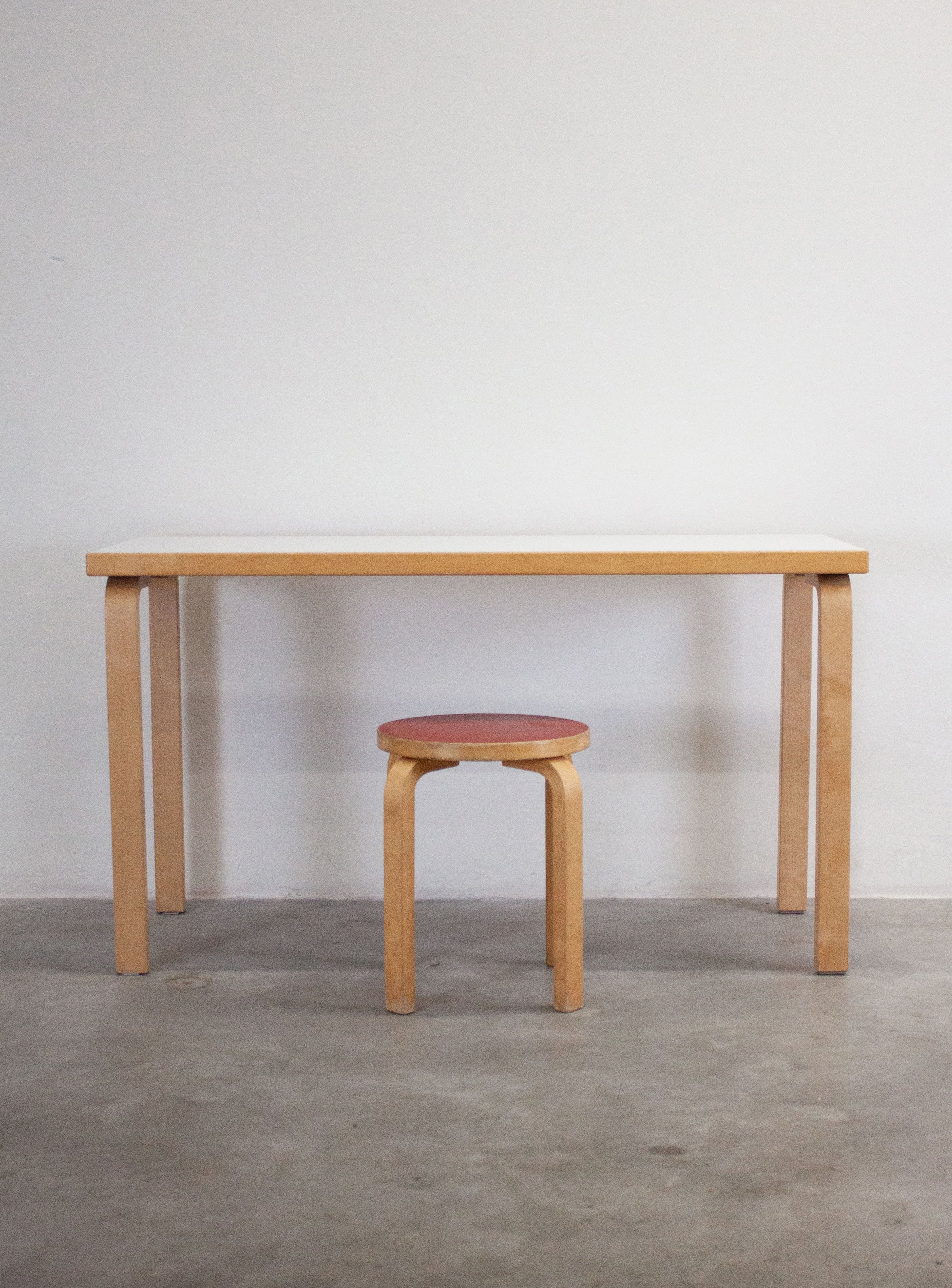 Artek Dining Table or Desk by Alvar Aalto (White) - Image 12
