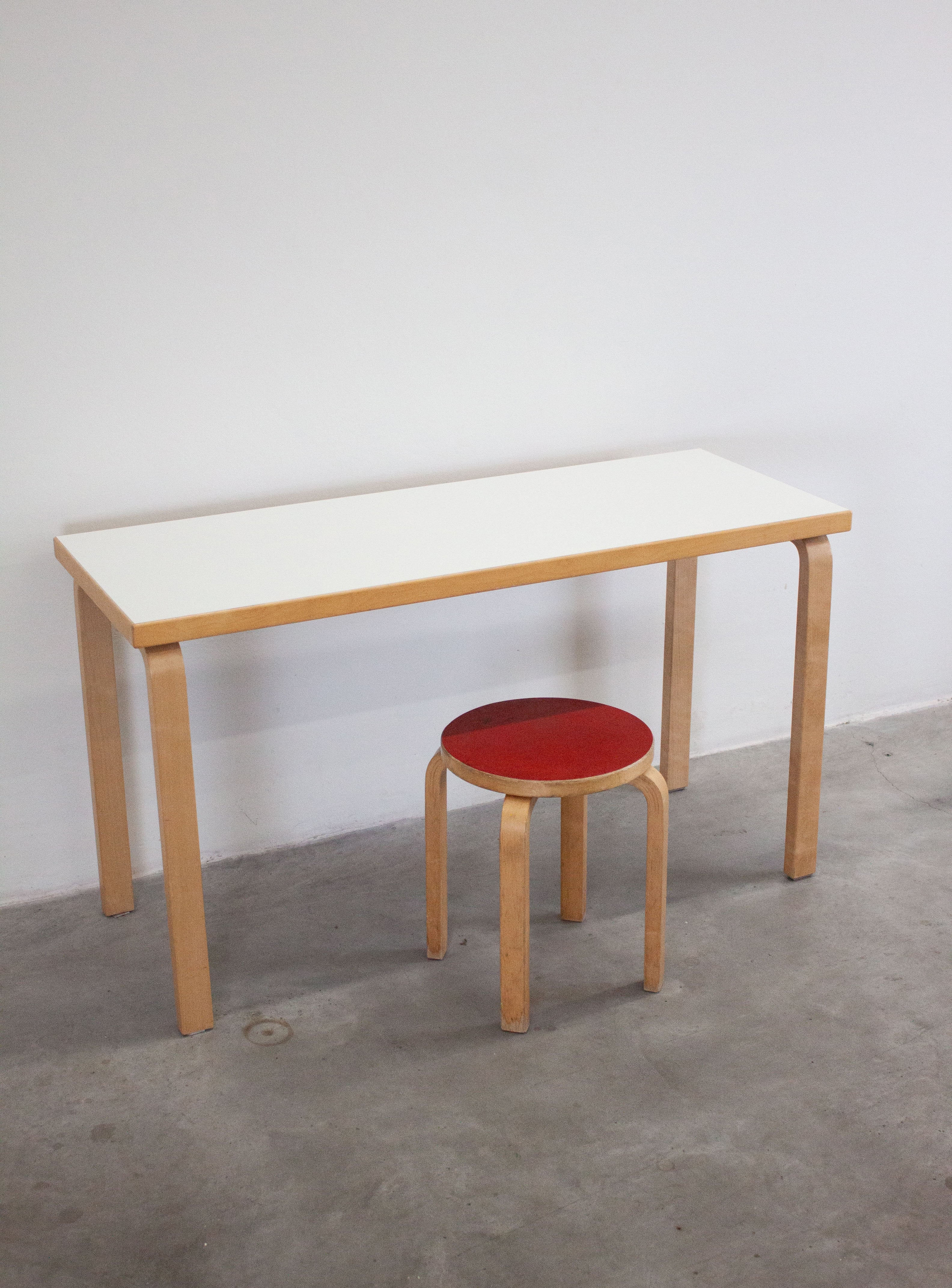 Artek Dining Table or Desk by Alvar Aalto (White) - Image 13