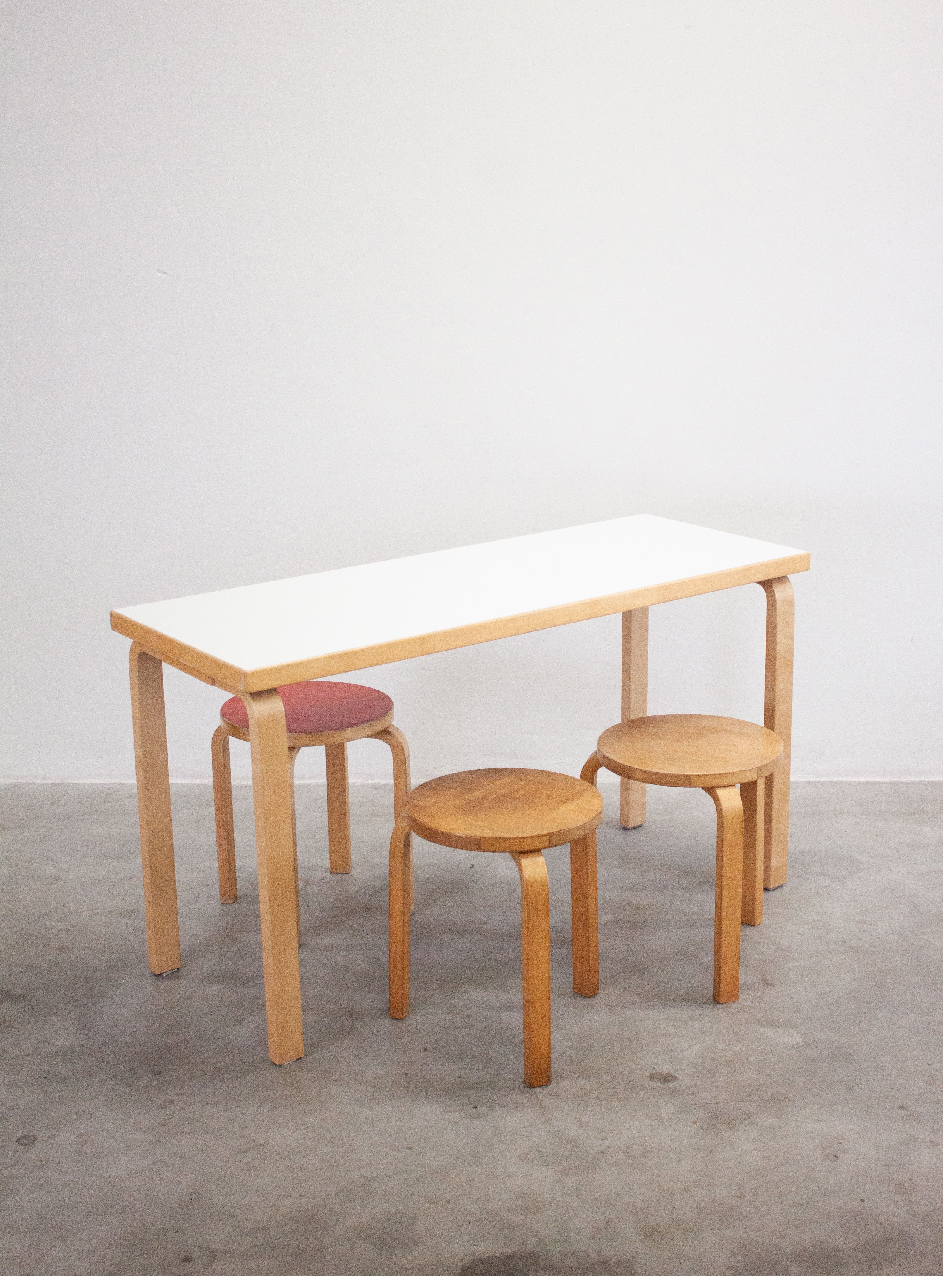 Artek Dining Table or Desk by Alvar Aalto (White) - Image 9