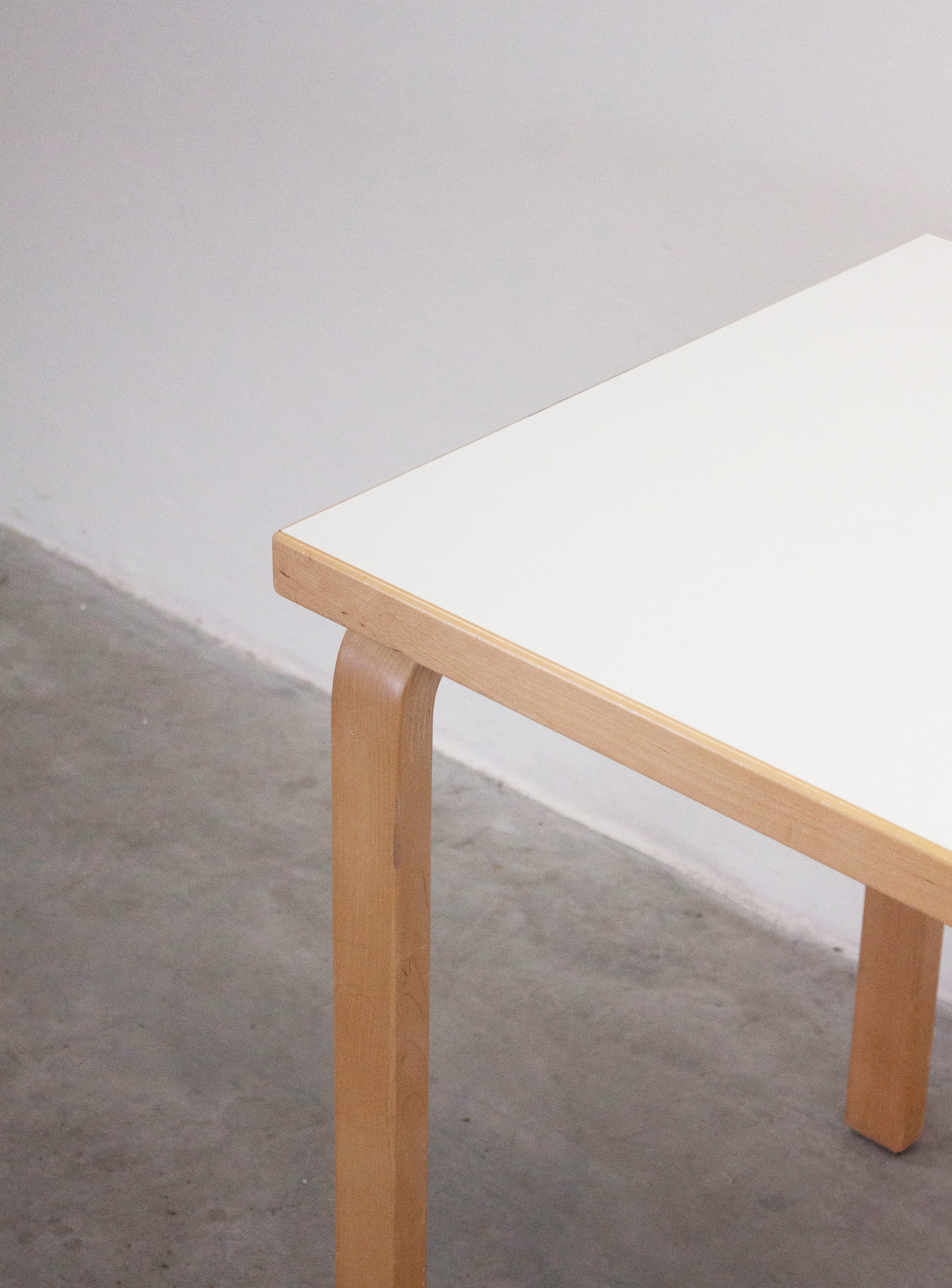 Artek Dining Table or Desk by Alvar Aalto (White) - Image 11
