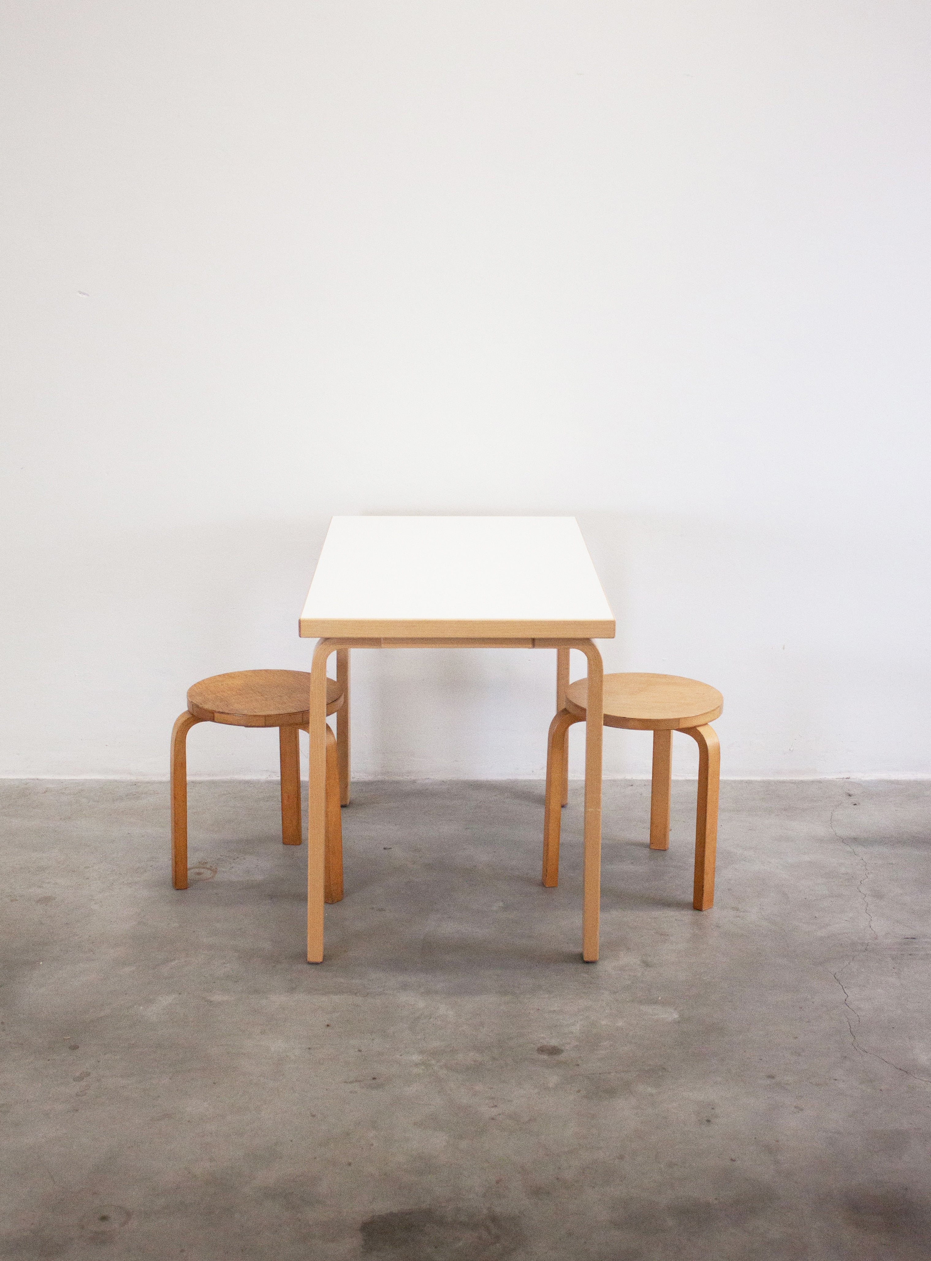 Artek Dining Table or Desk by Alvar Aalto (White) - Image 16