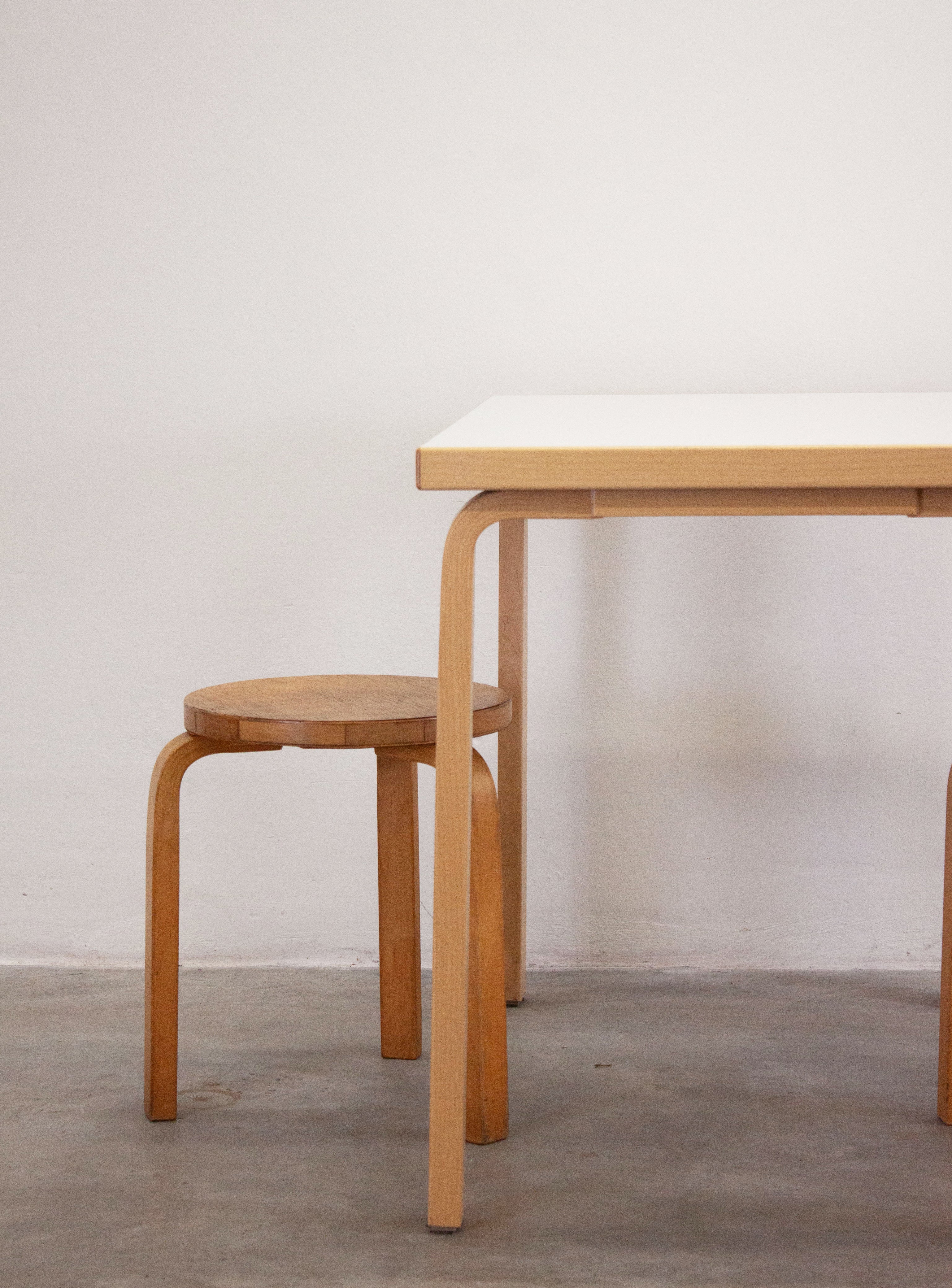 Artek Dining Table or Desk by Alvar Aalto (White) - Image 18