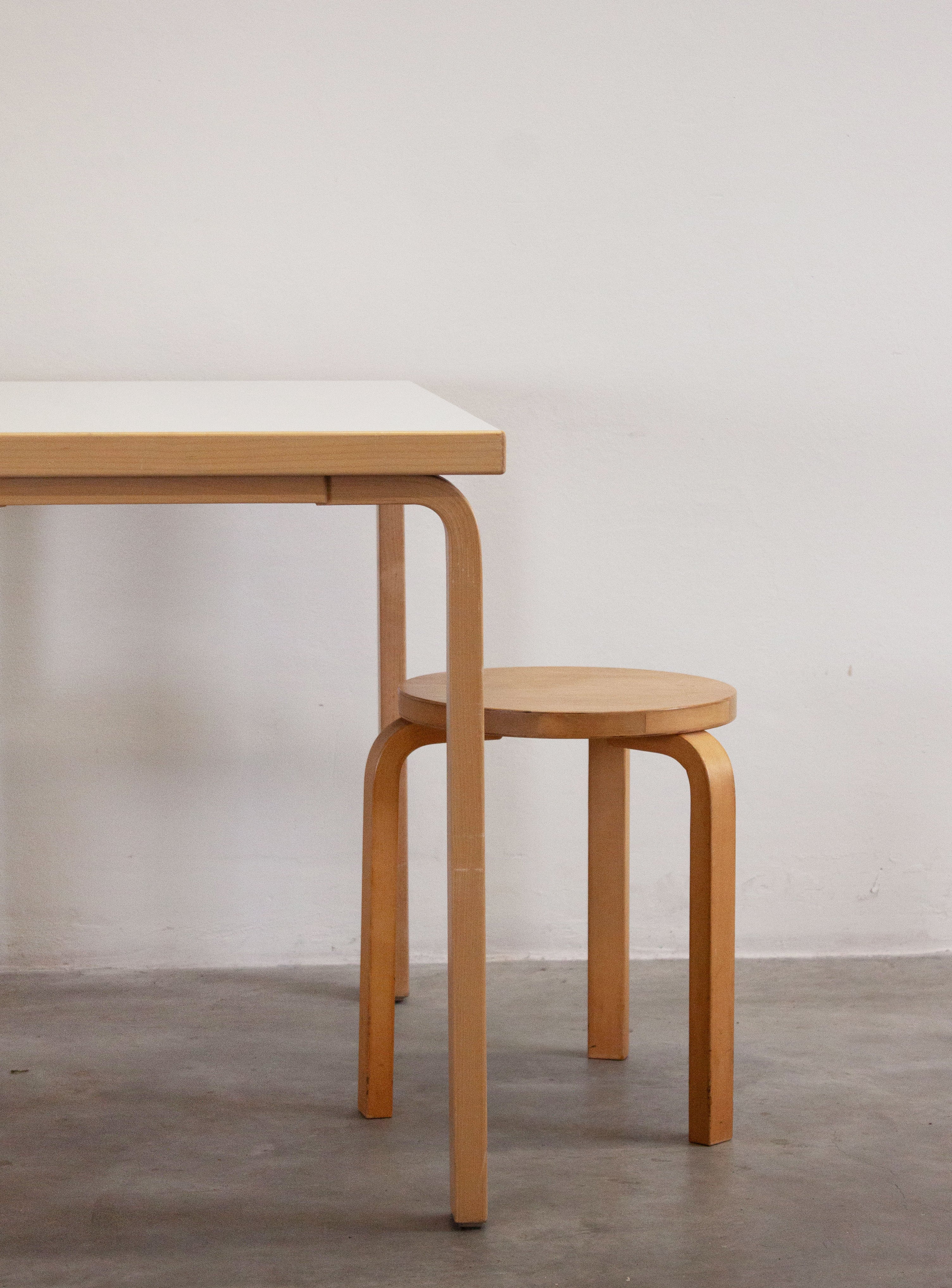 Artek Dining Table or Desk by Alvar Aalto (White) - Image 19