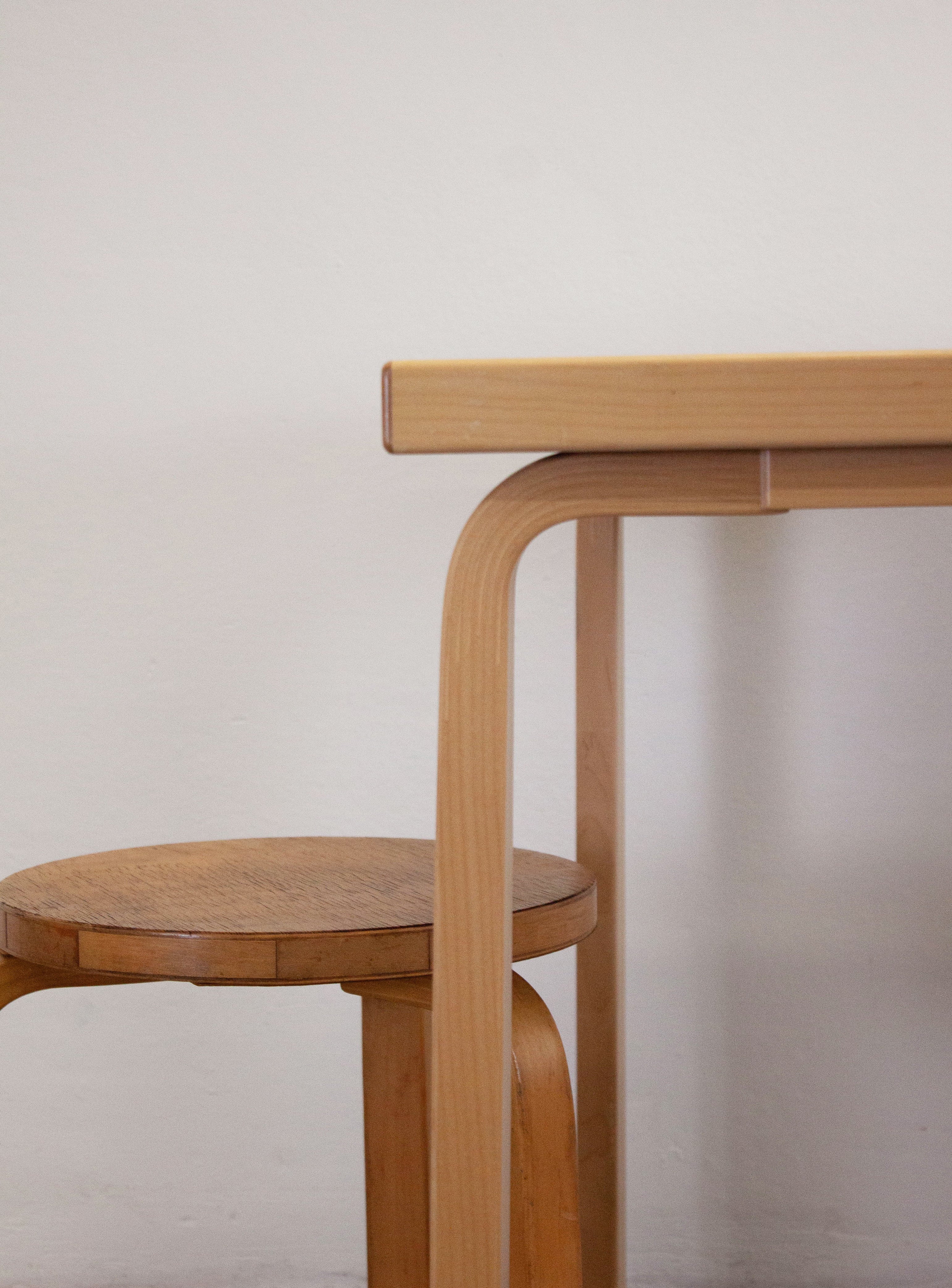 Artek Dining Table or Desk by Alvar Aalto (White) - Image 20
