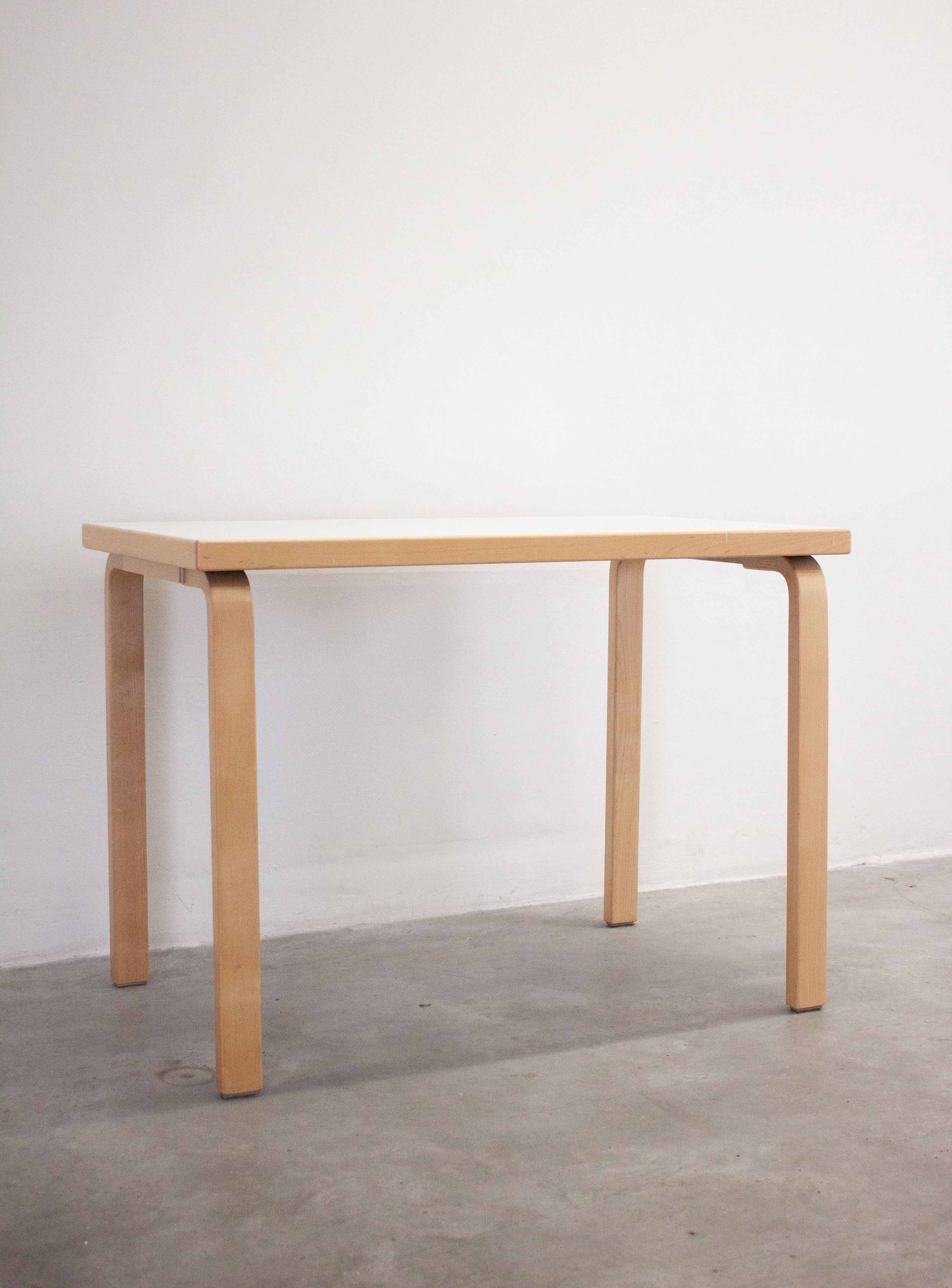 Artek Dining Table or Desk by Alvar Aalto (White) - Image 6