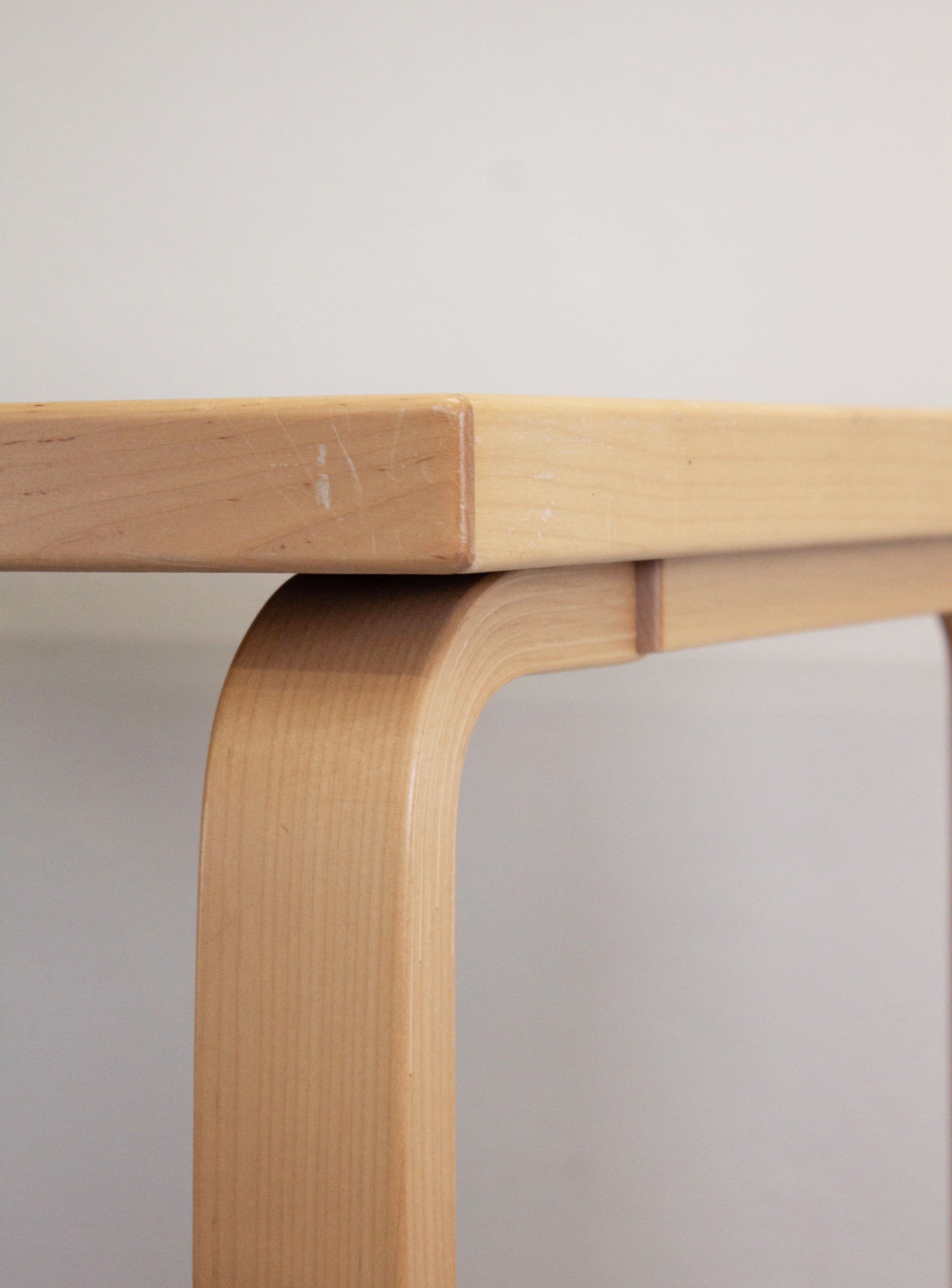 Artek Dining Table or Desk by Alvar Aalto (White) - Image 8