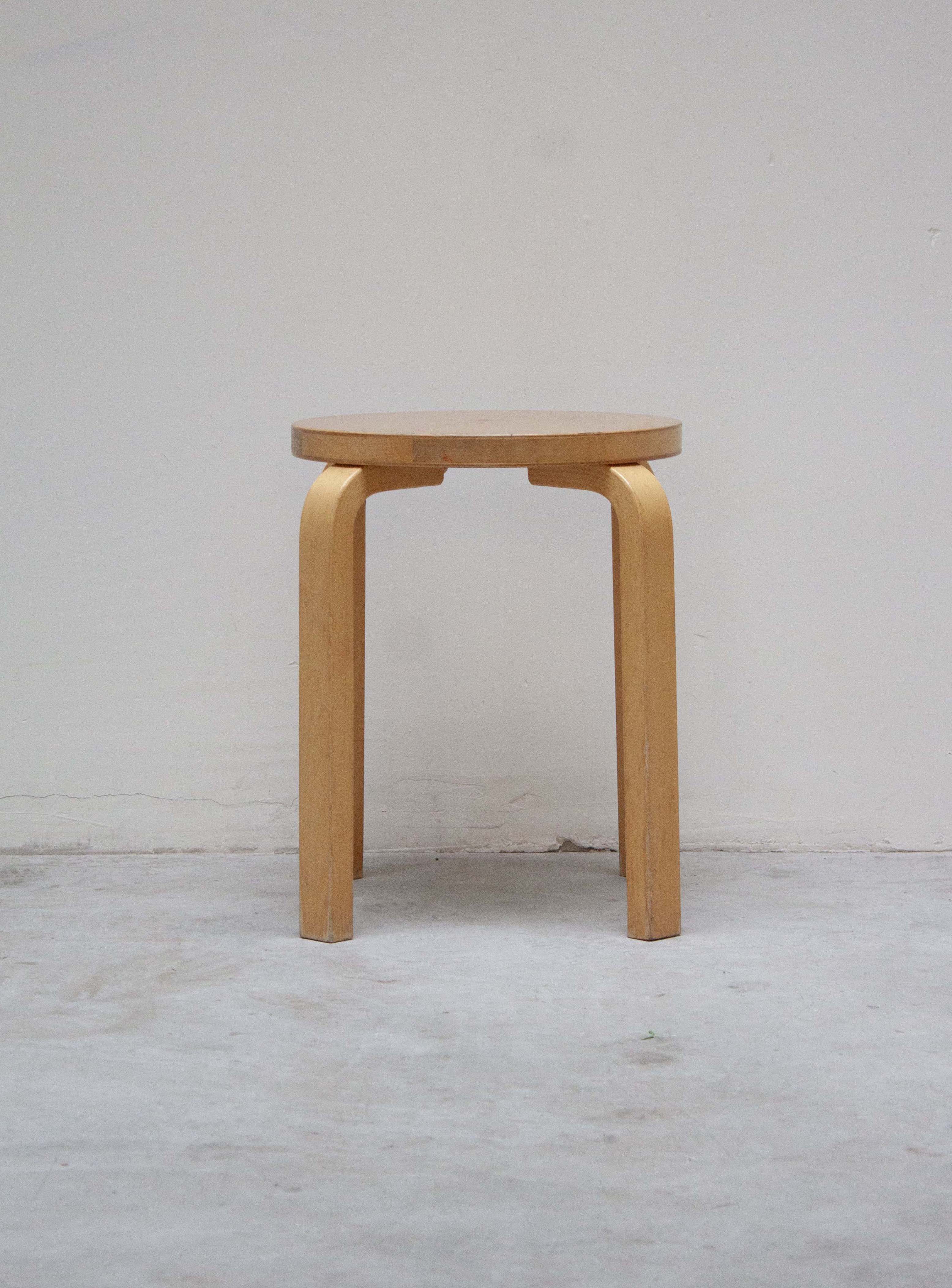 Artek E60 Stool by Alvar Aalto (Birch) - Image 27