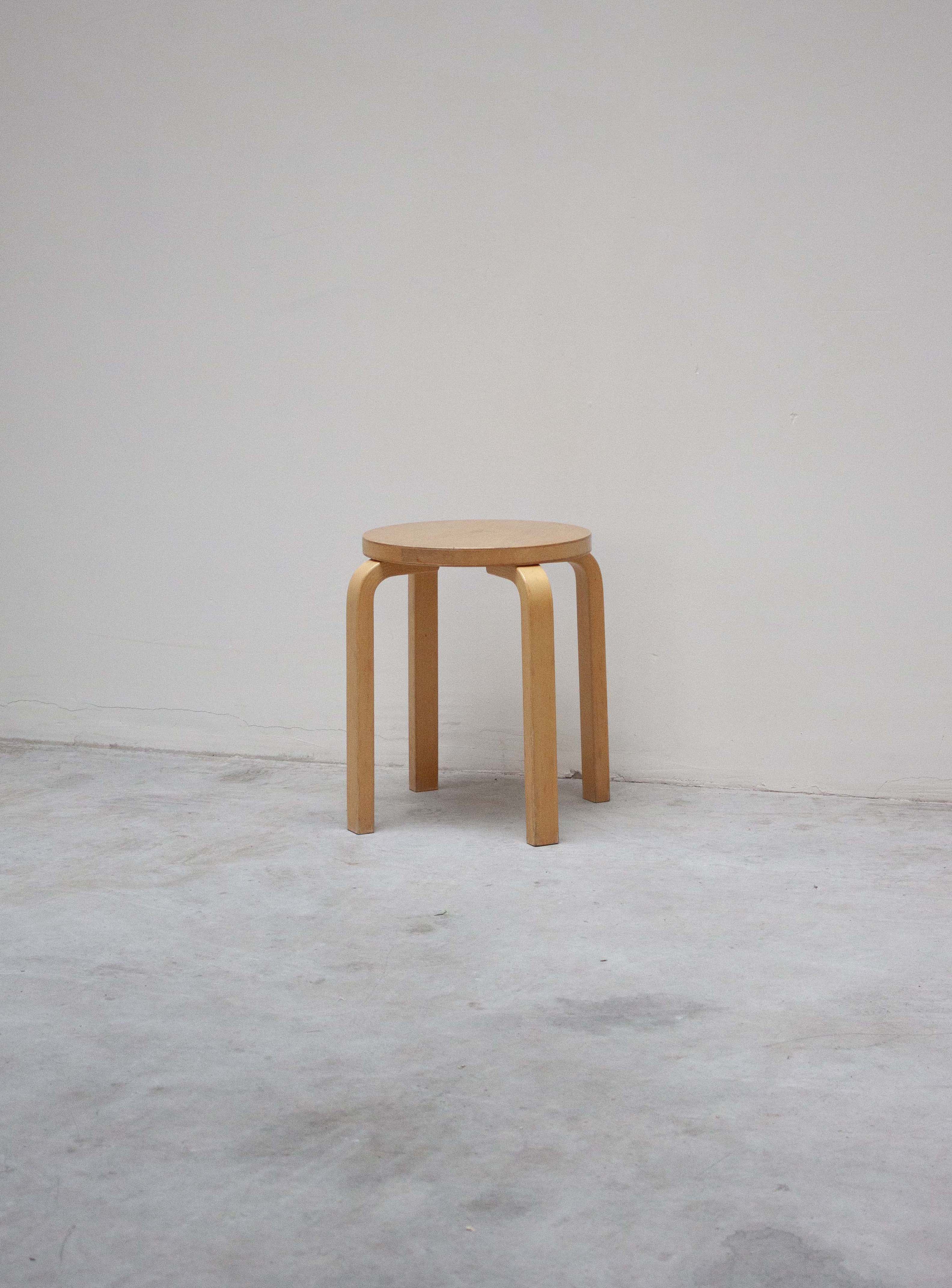 Artek E60 Stool by Alvar Aalto (Birch) - Image 3