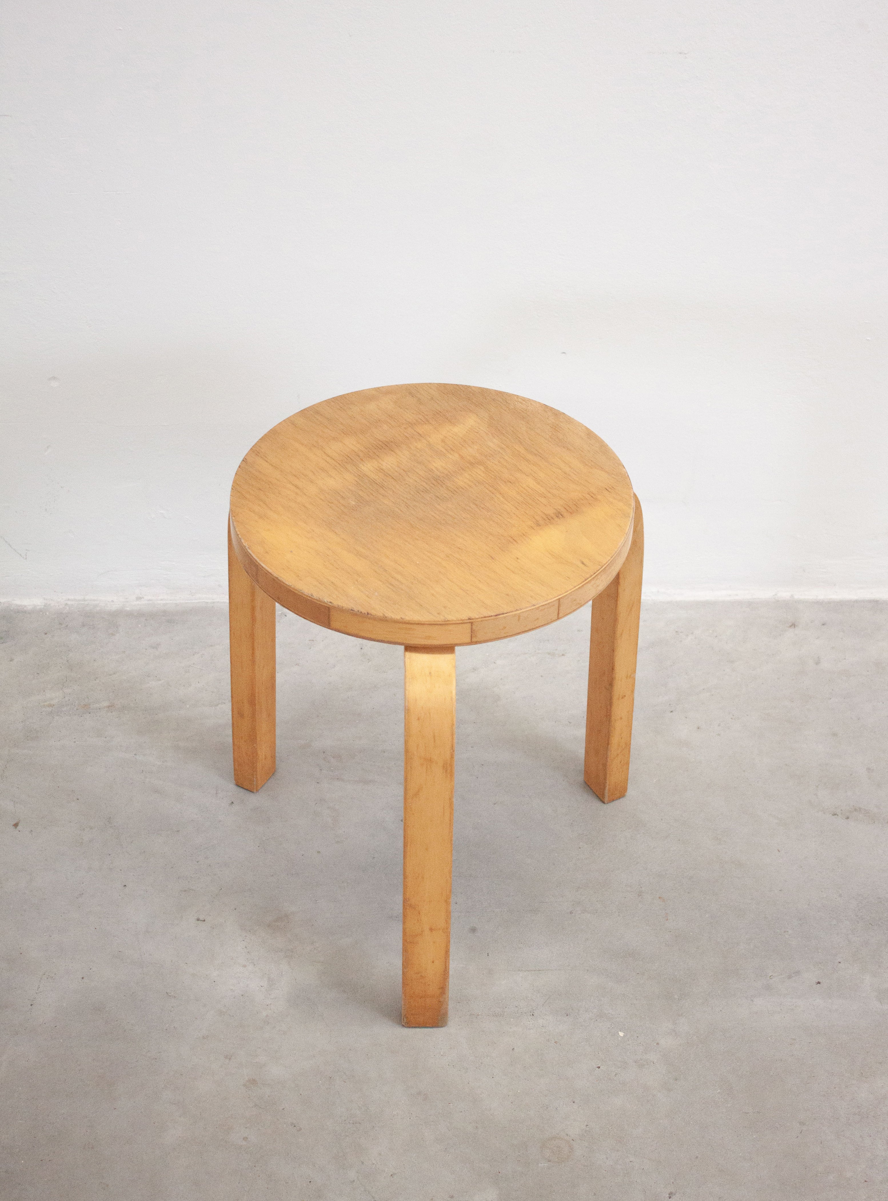Artek Model 60 Stool by Alvar Aalto (Birch) - Image 4
