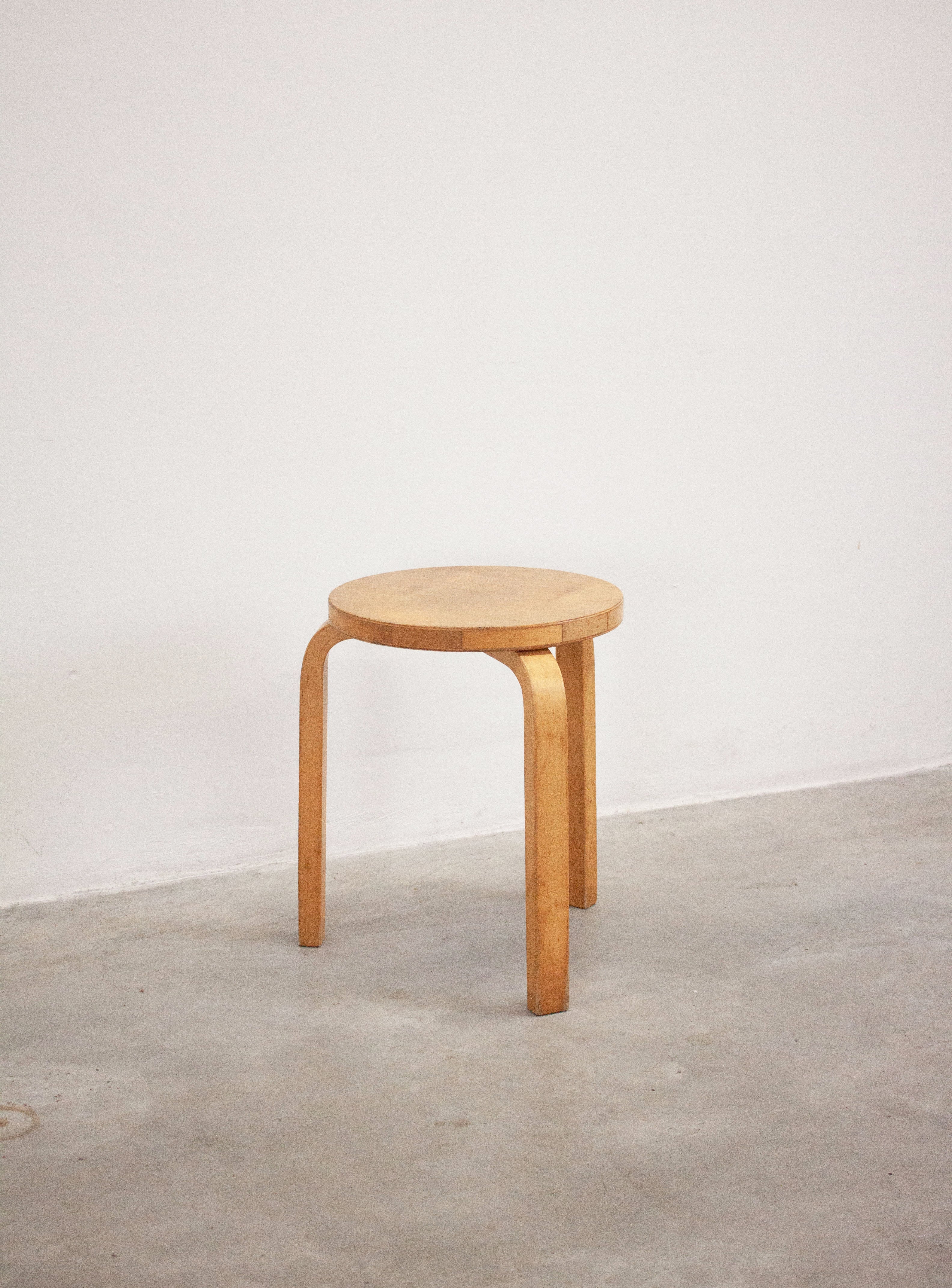 Artek Model 60 Stool by Alvar Aalto (Birch) - Image 9