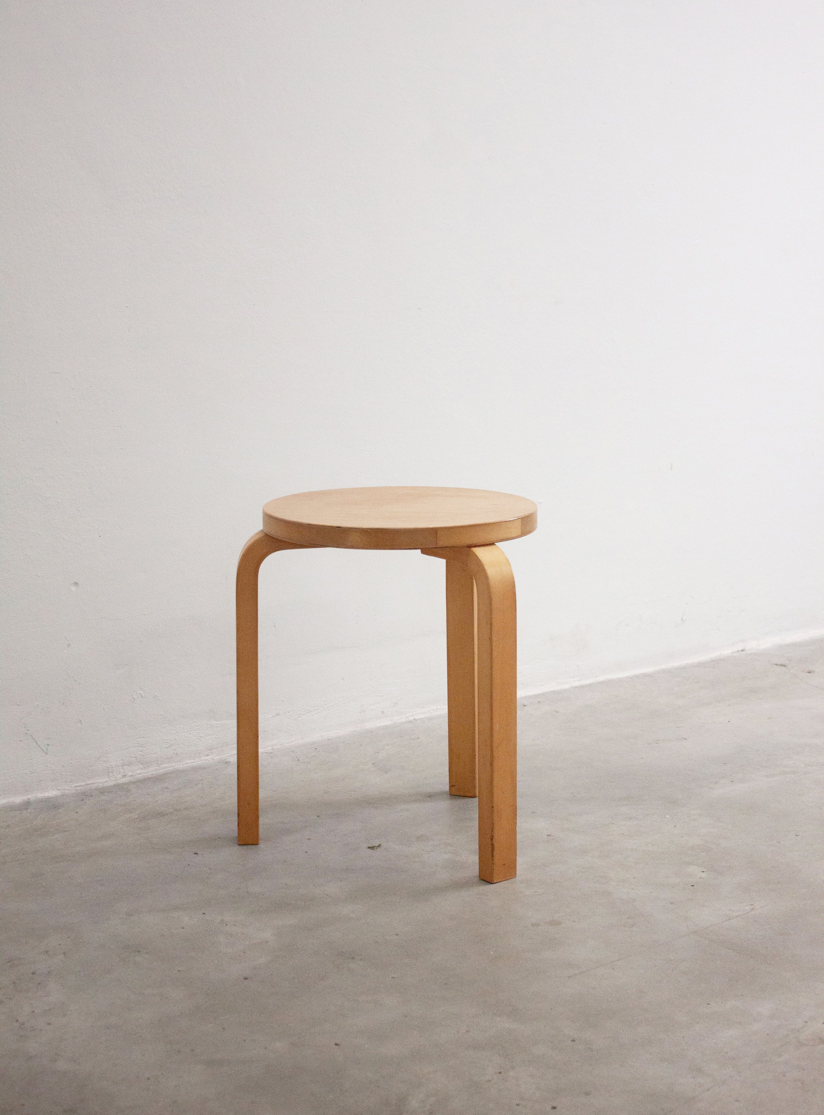 Artek Model 60 Stool by Alvar Aalto (Birch)
