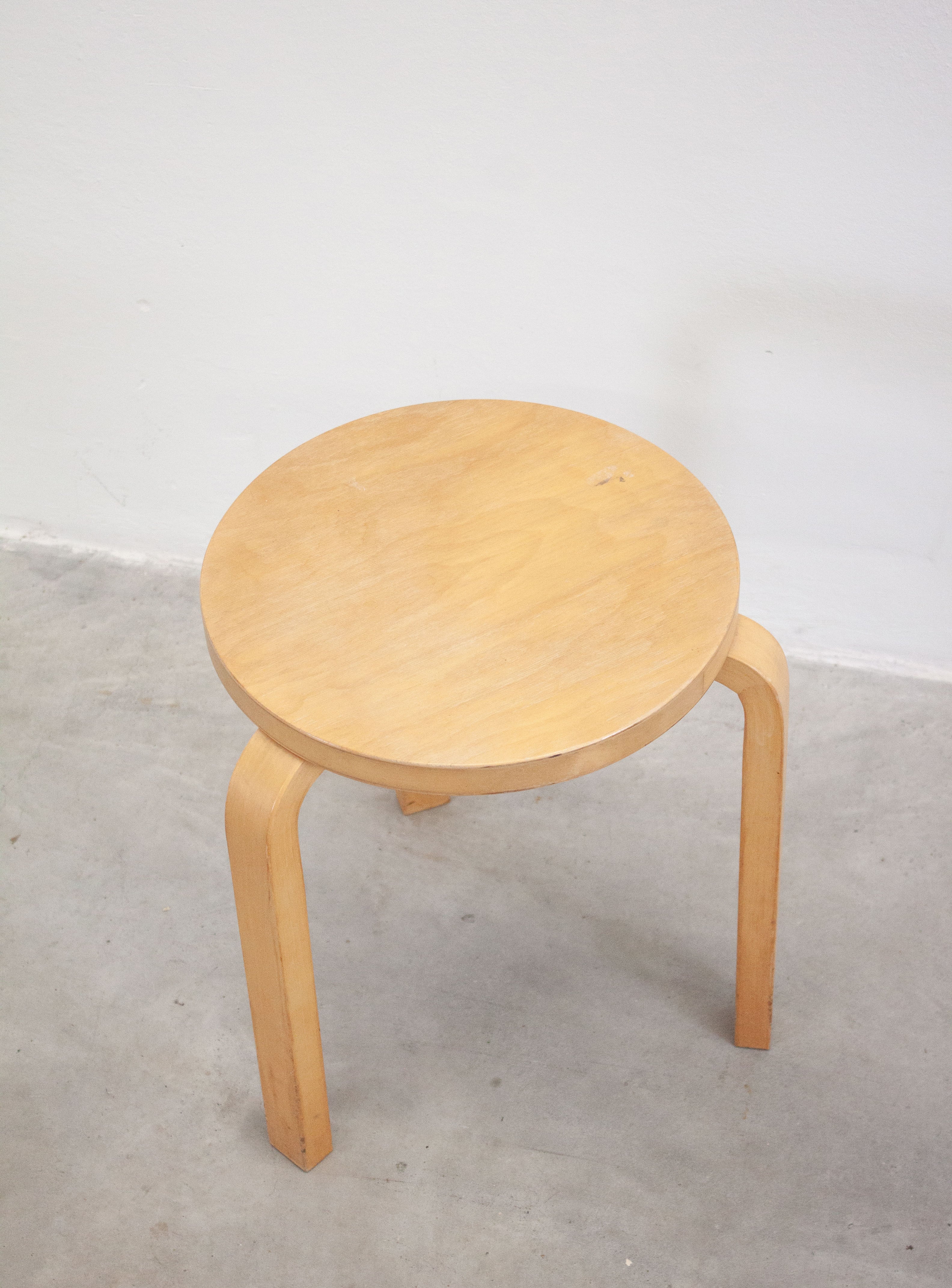 Artek Model 60 Stool by Alvar Aalto (Birch) - Image 11