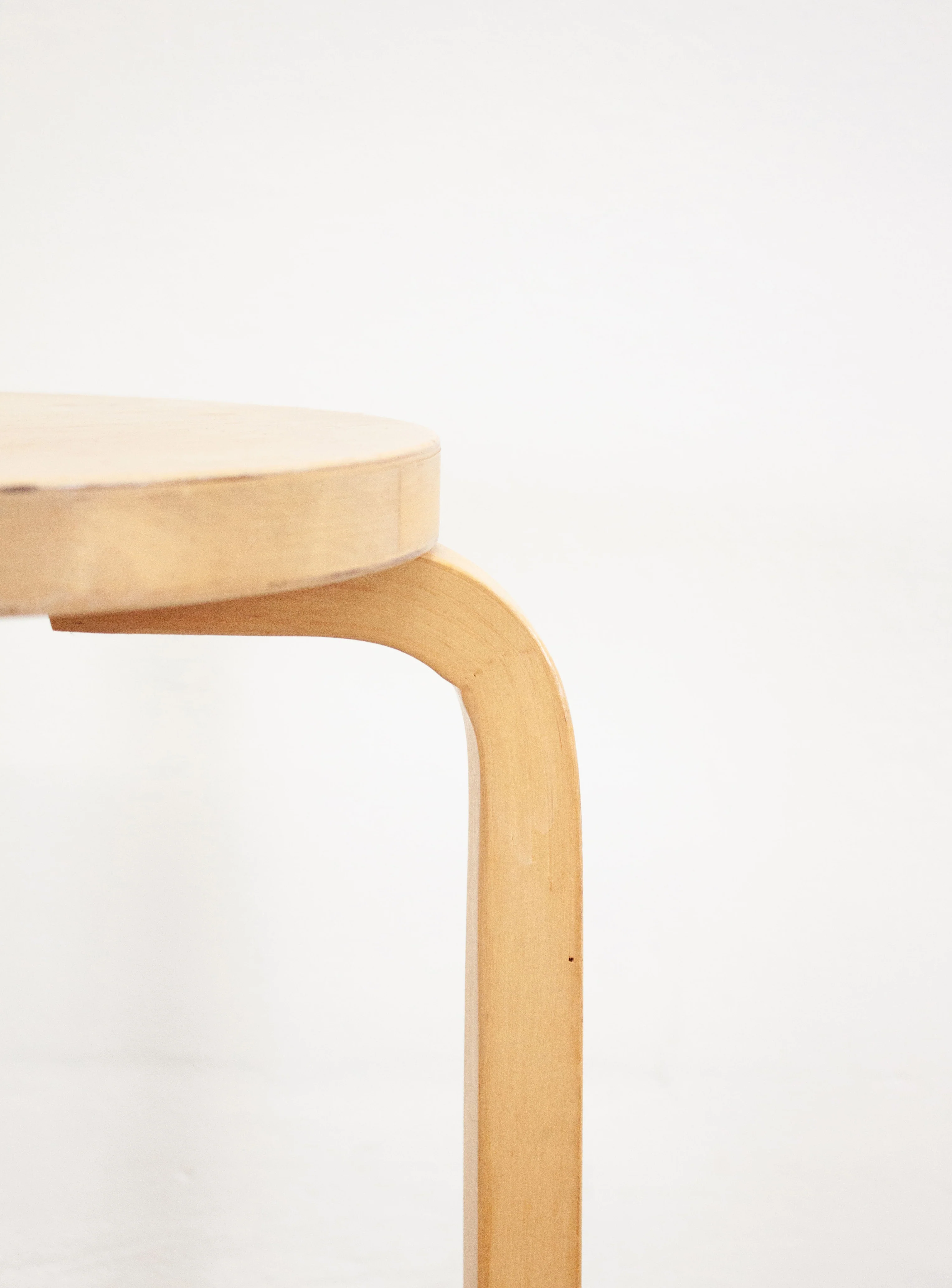 Artek Model 60 Stool by Alvar Aalto (Birch) - Image 2