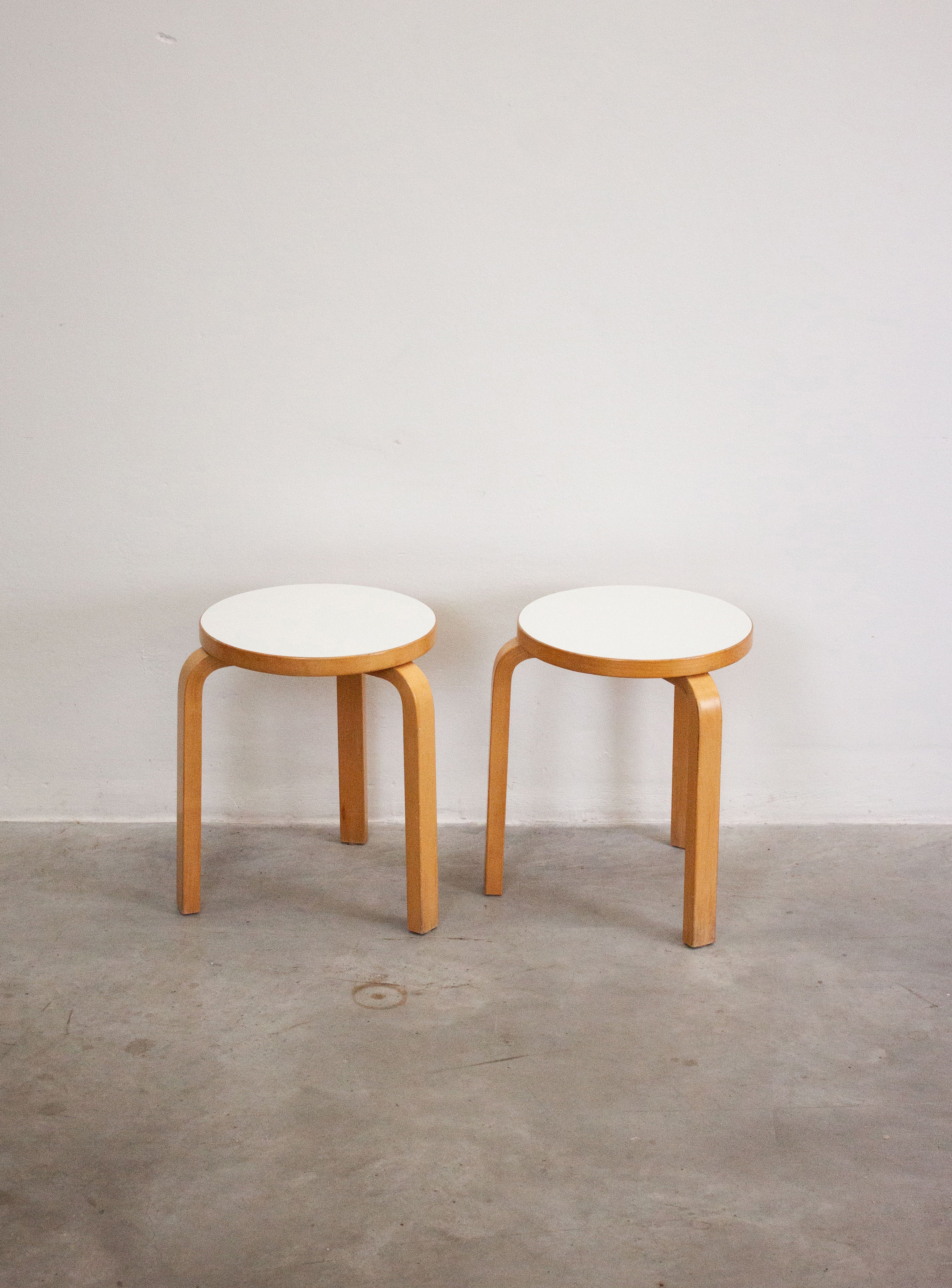 Artek Model 60 Stool by Alvar Aalto (White) - Image 15