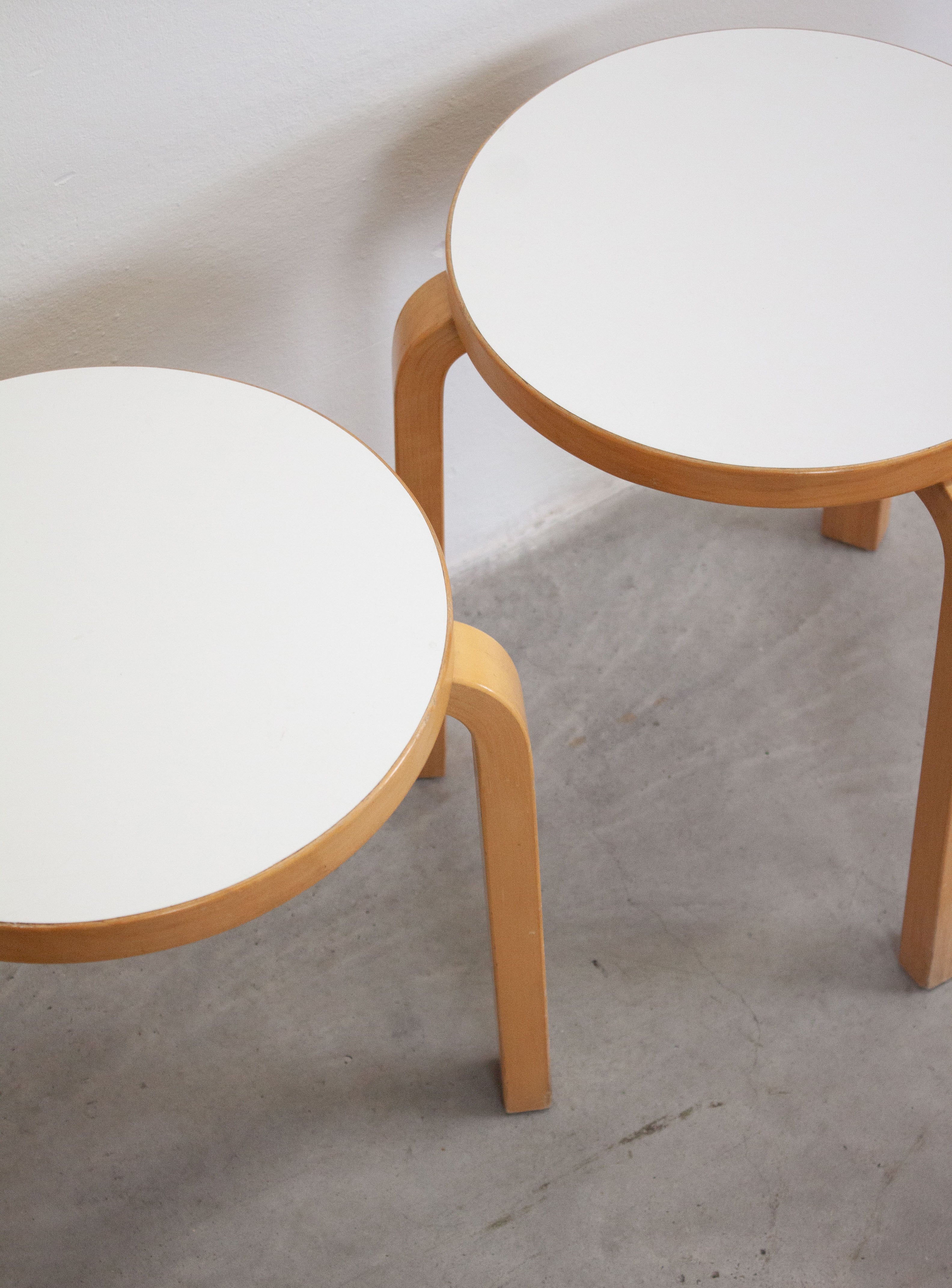 Artek Model 60 Stool by Alvar Aalto (White) - Image 26