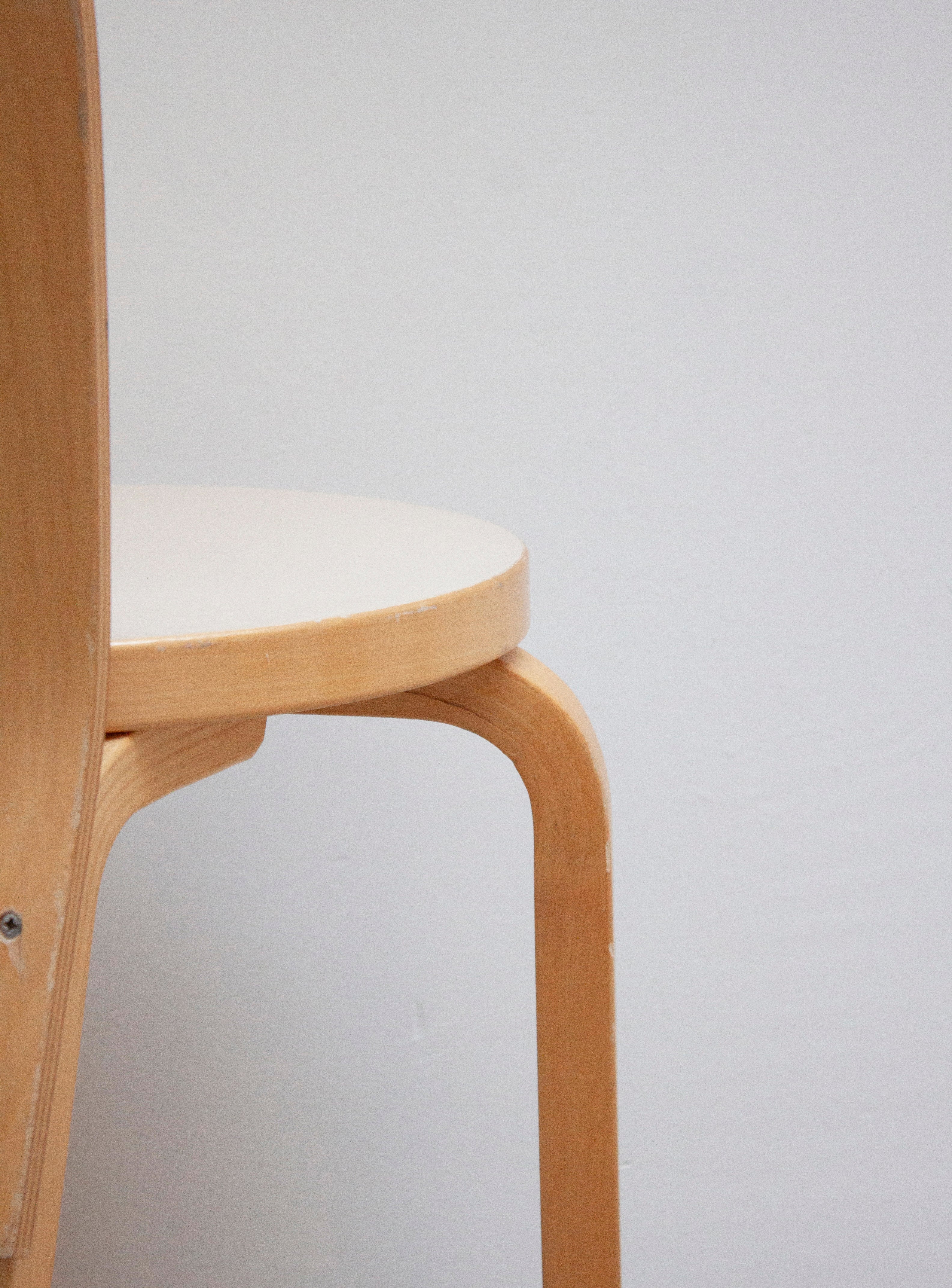 Artek Model 65 Chair by Alvar Aalto (Beige) - Image 19