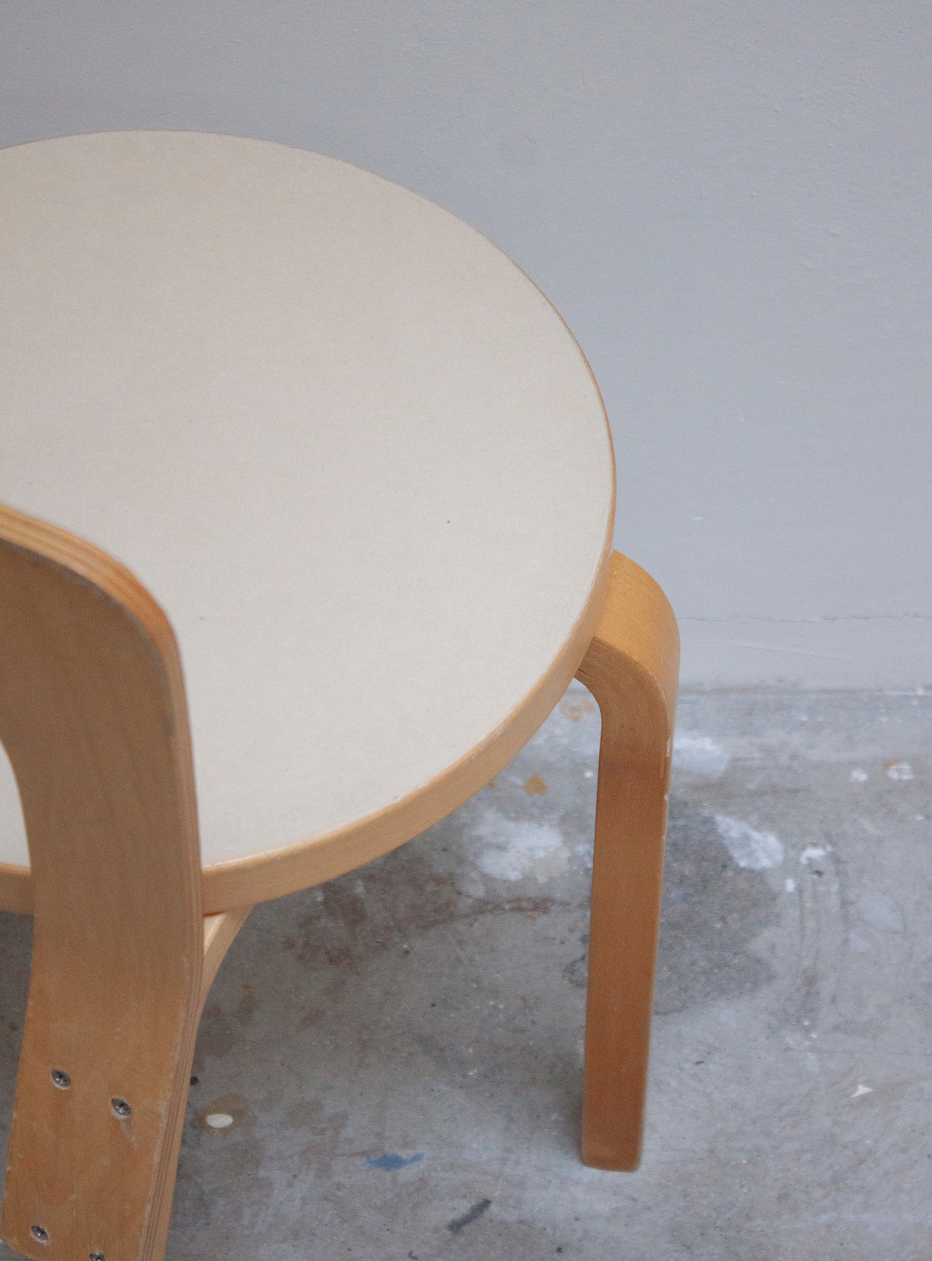 Artek Model 65 Chair by Alvar Aalto (Beige) - Image 22