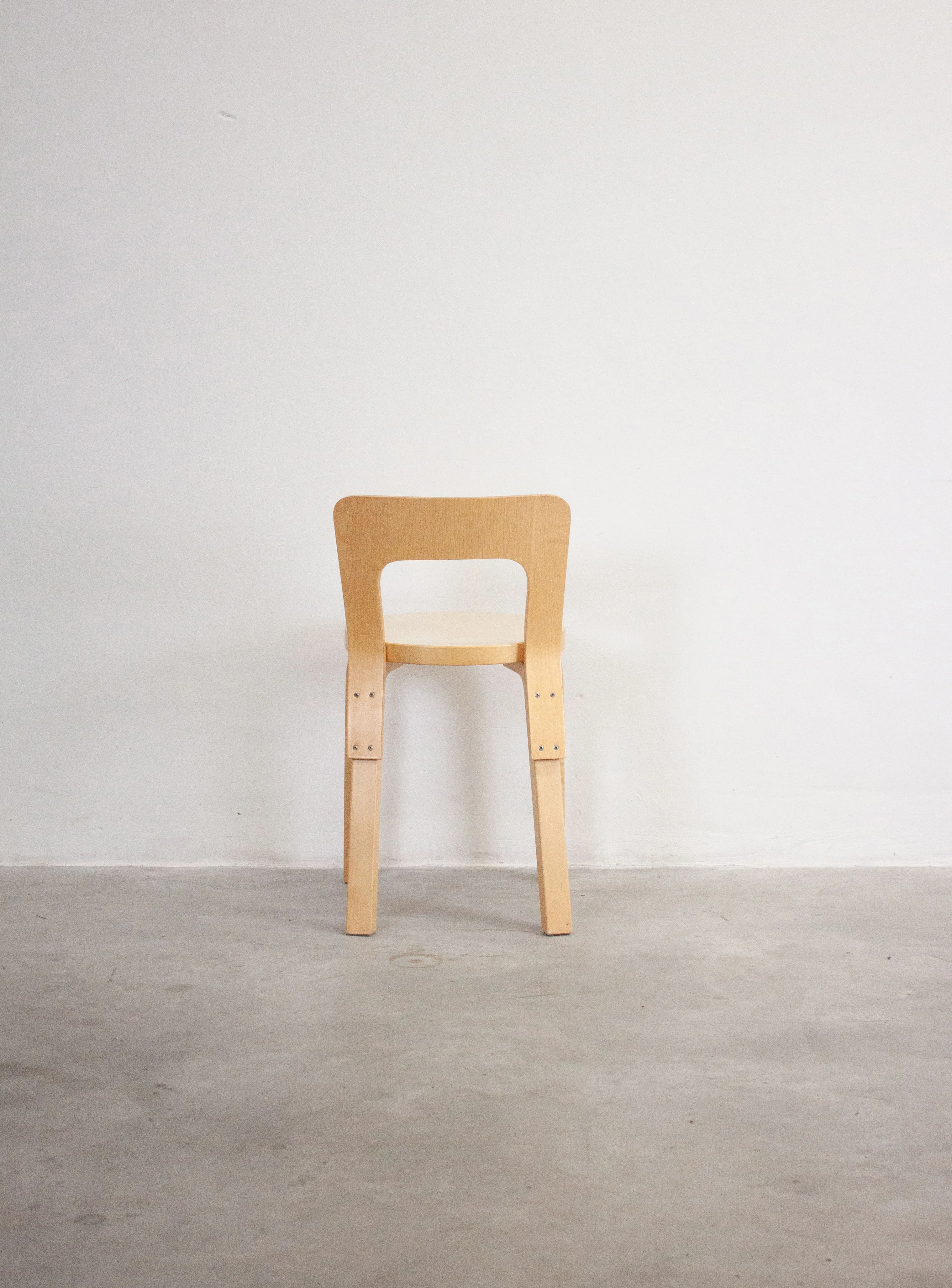 Artek Model 65 Chair by Alvar Aalto (Beige) - Image 13