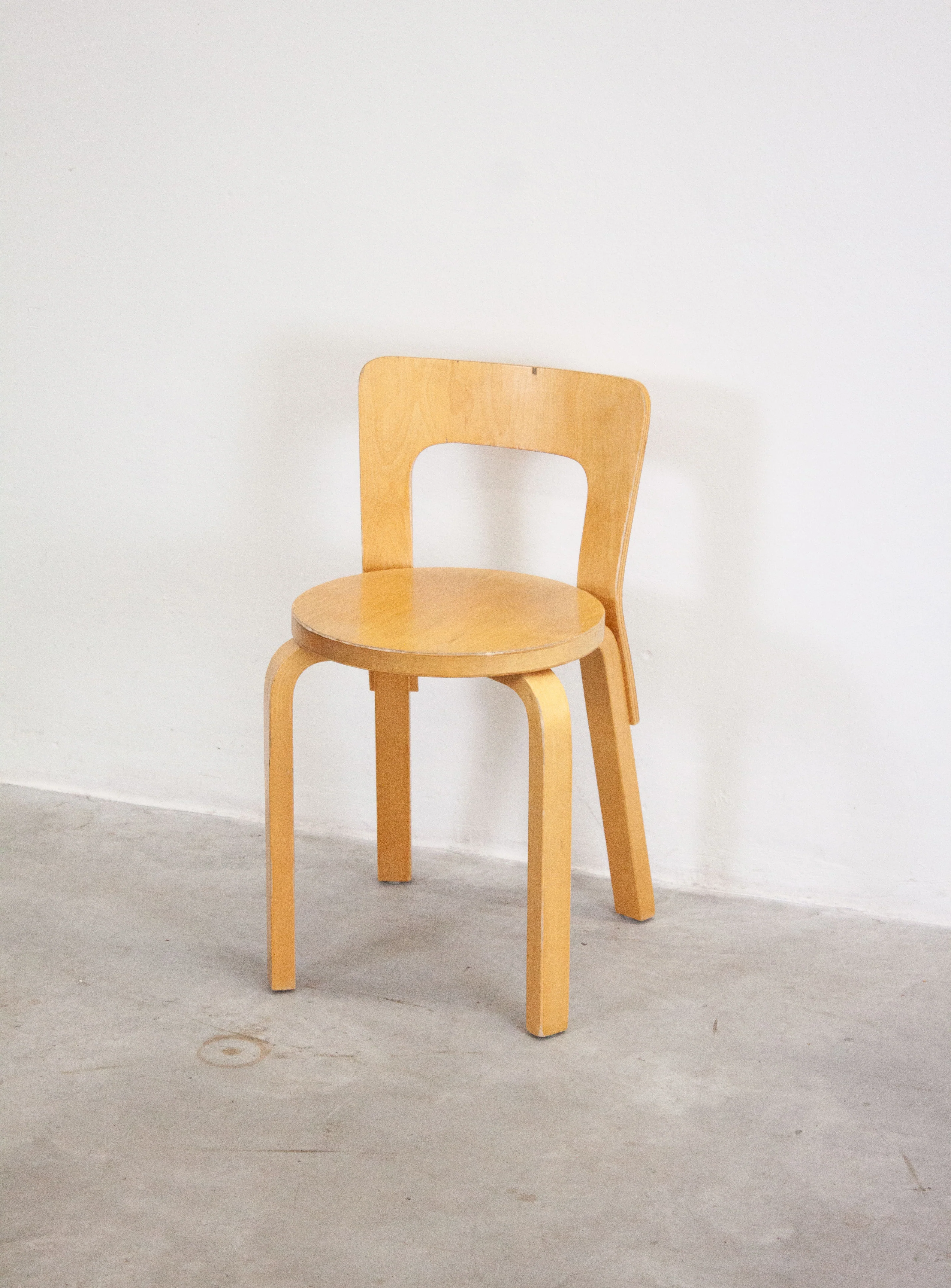 Artek Model 65 Chair by Alvar Aalto (Birch)